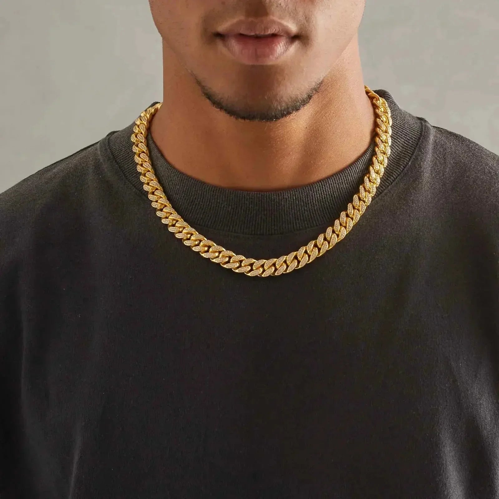14MM CUBAN CHAIN - 18K GOLD - SANTMEZ®