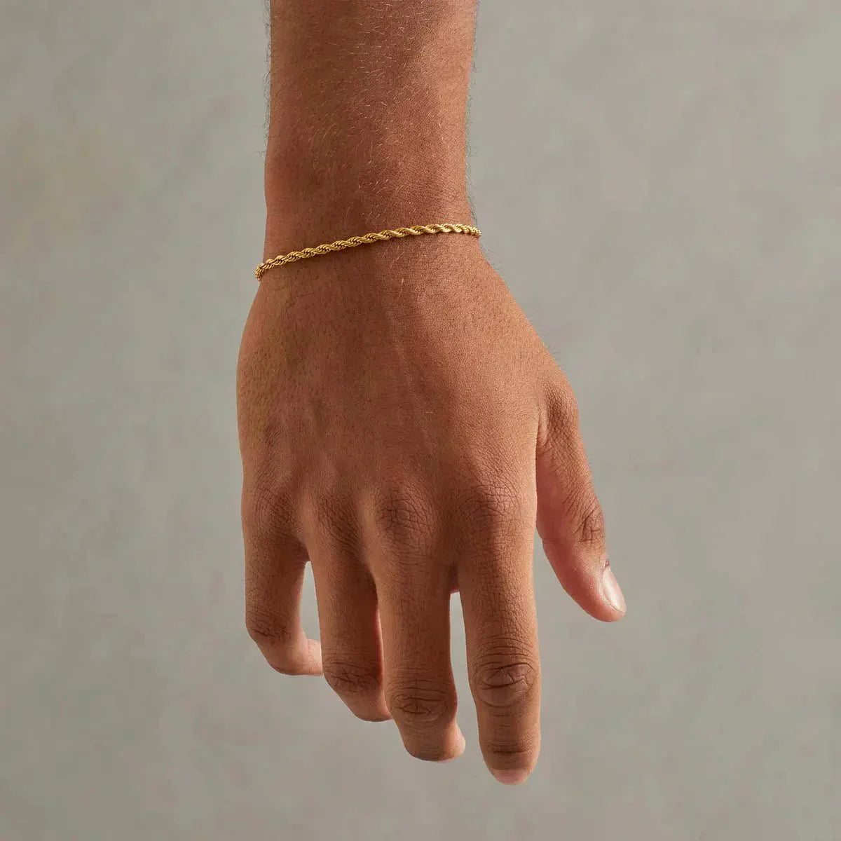 4MM ROPE BRACELET - 18K GOLD - SANTMEZ®
