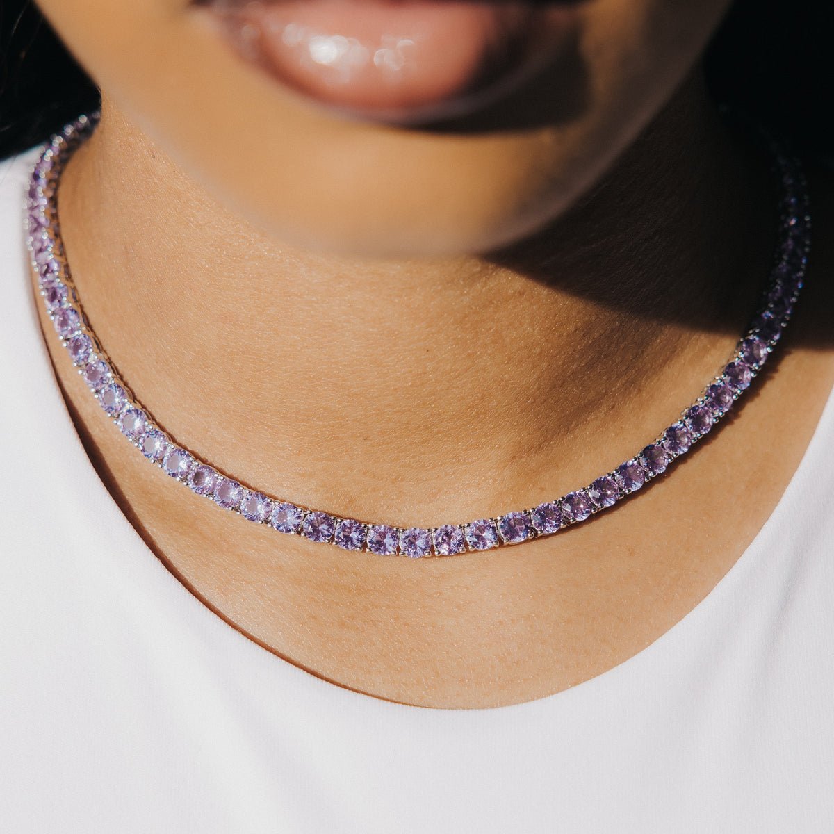 5MM TENNIS CHAIN - PURPLE - SANTMEZ®