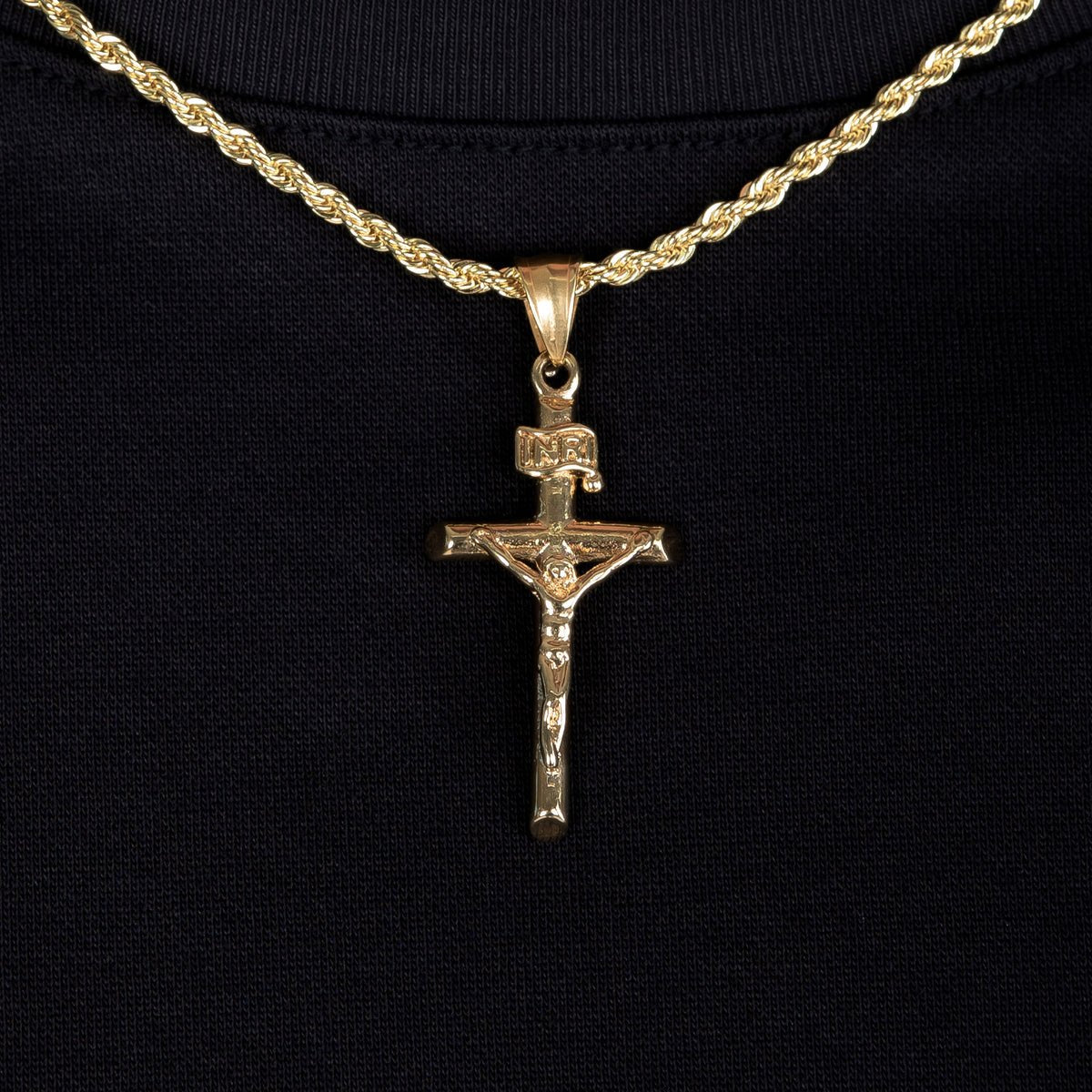 CRUCIFIX PENDANT - 18K GOLD - SANTMEZ®