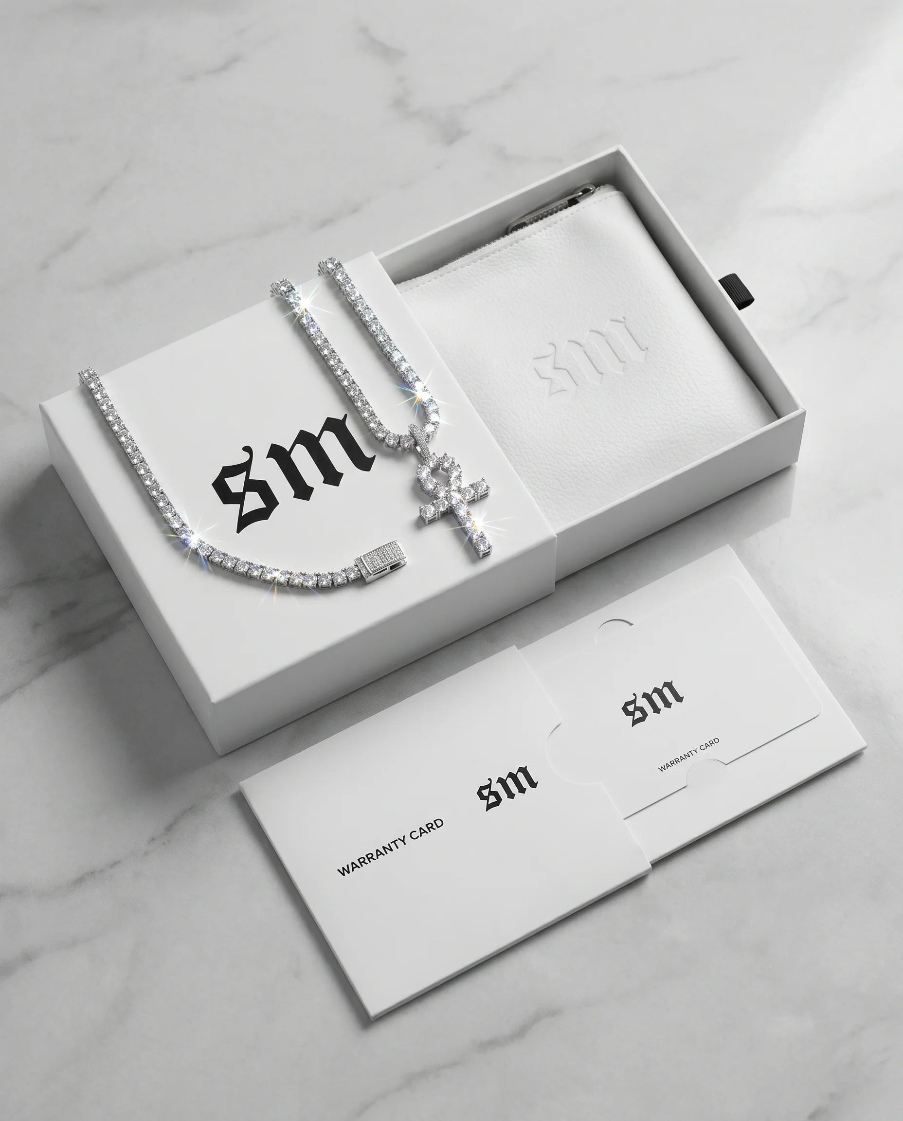 ANKH PENDANT - WHITE GOLD
