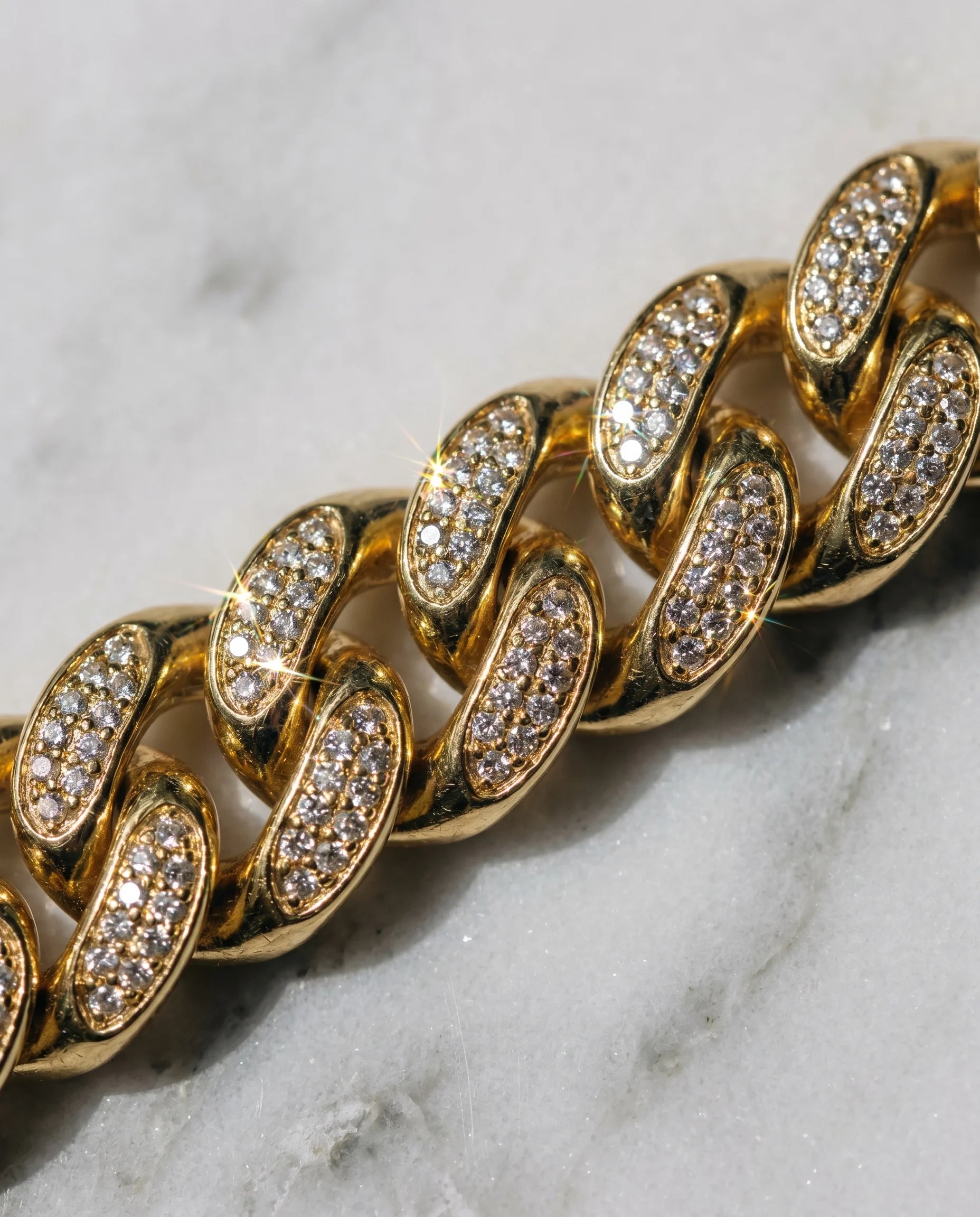 14MM CUBAN BRACELET - 18K GOLD