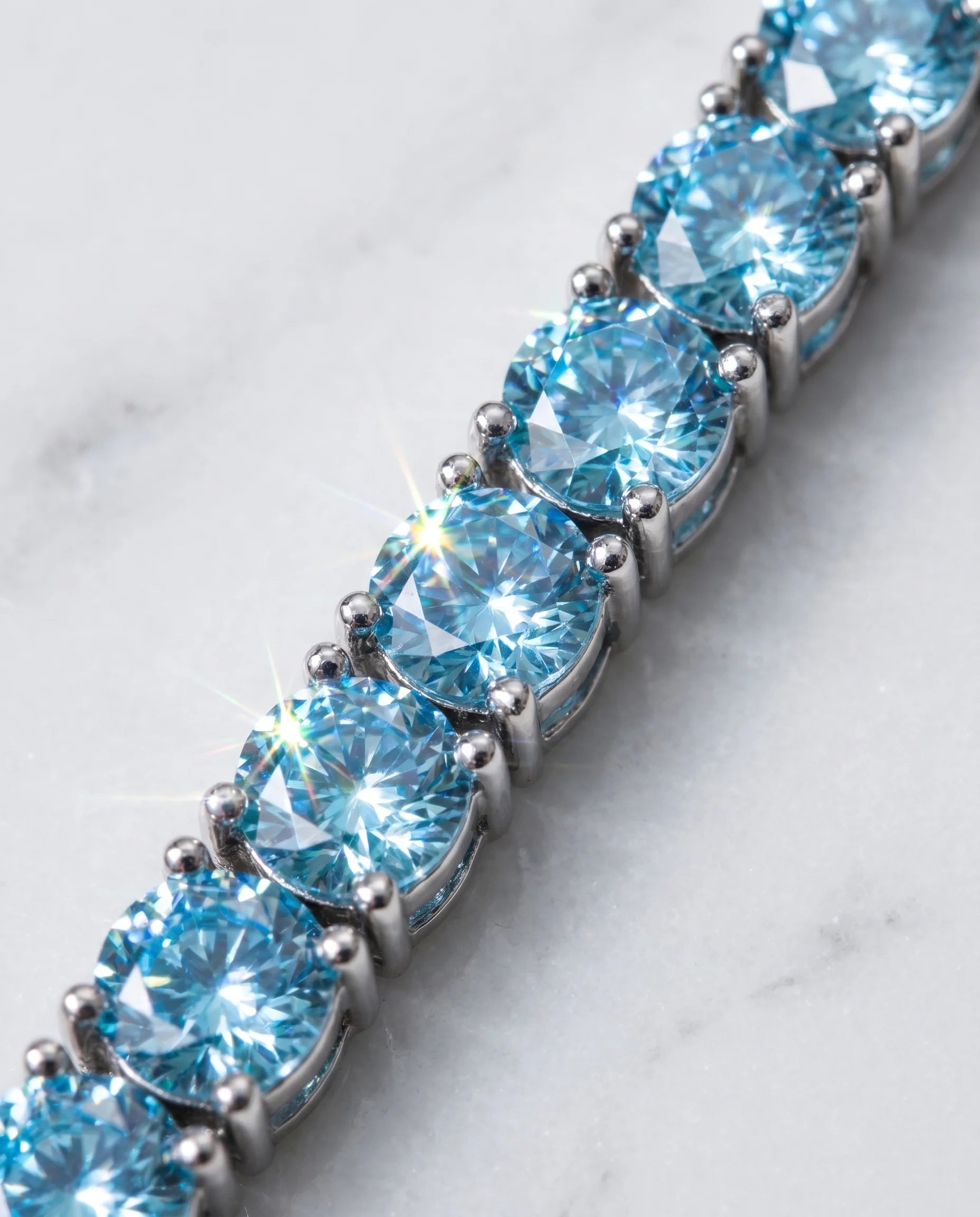 5MM TENNIS BRACELET - SKY BLUE