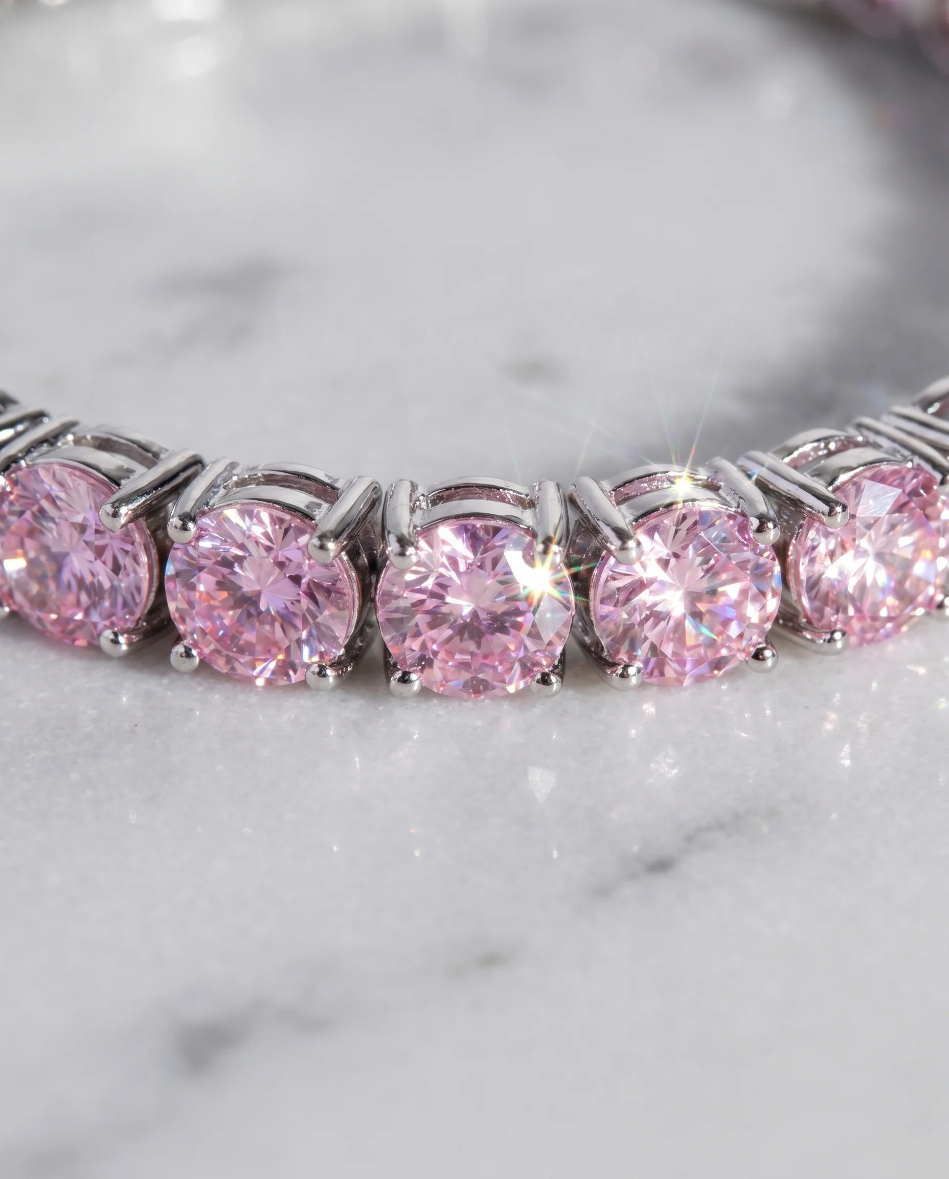 5MM TENNIS BRACELET - PINK