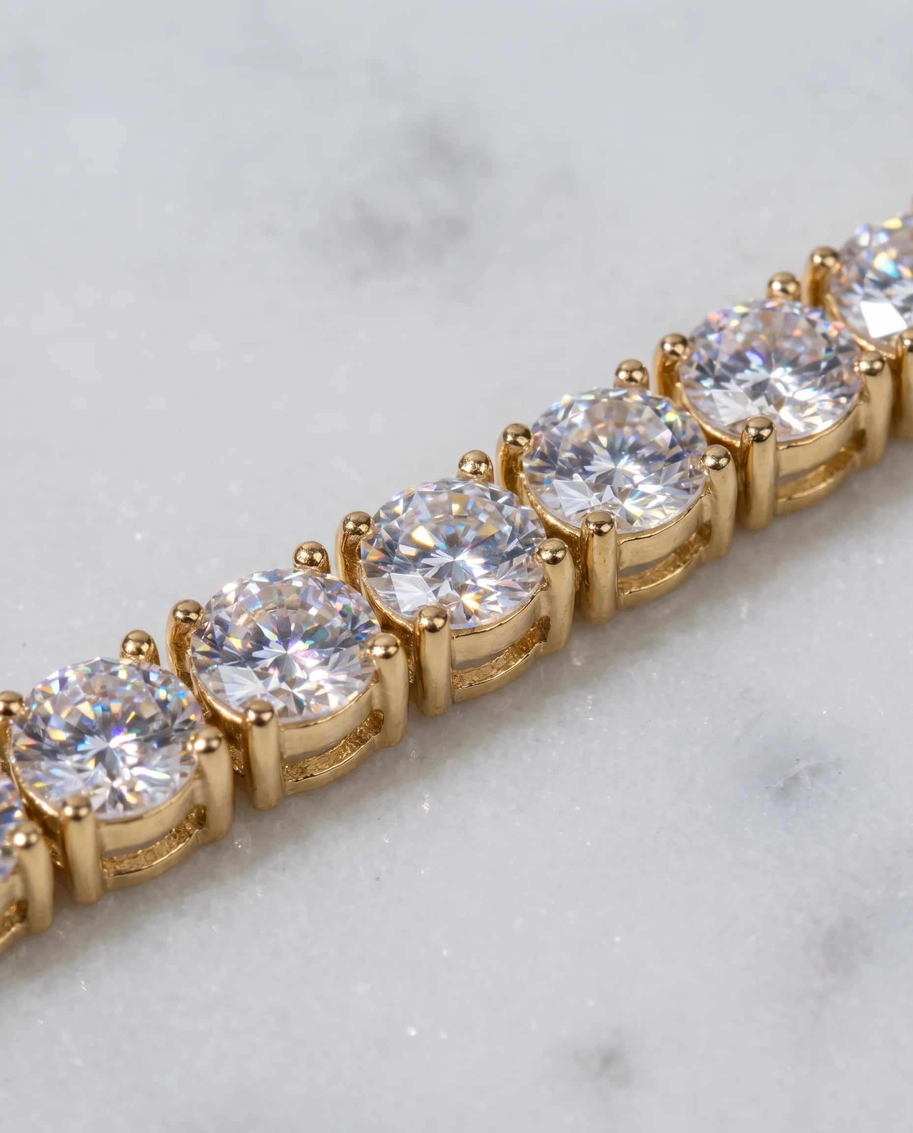 3MM TENNIS BRACELET - 18K GOLD