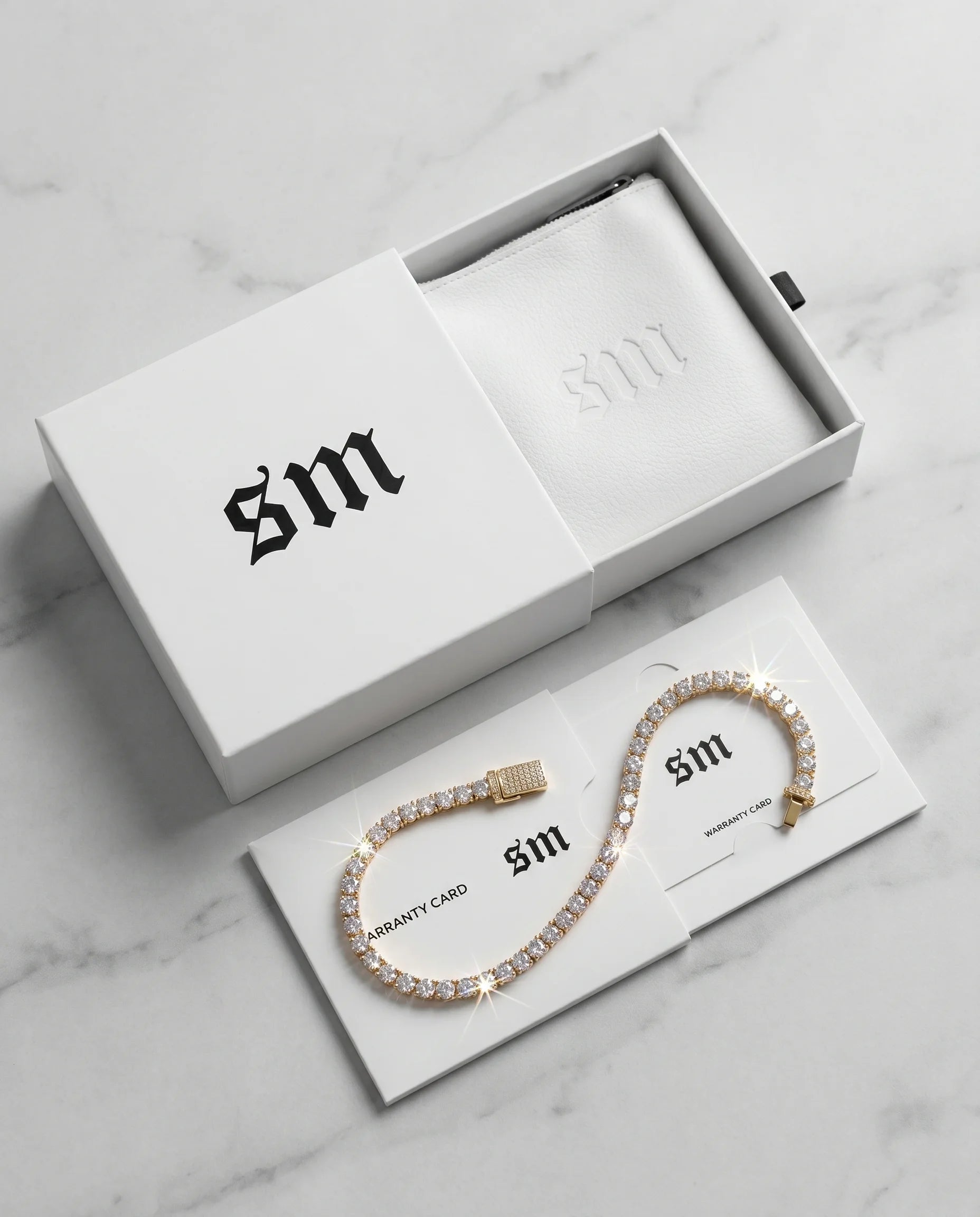 3MM TENNIS BRACELET - 18K GOLD