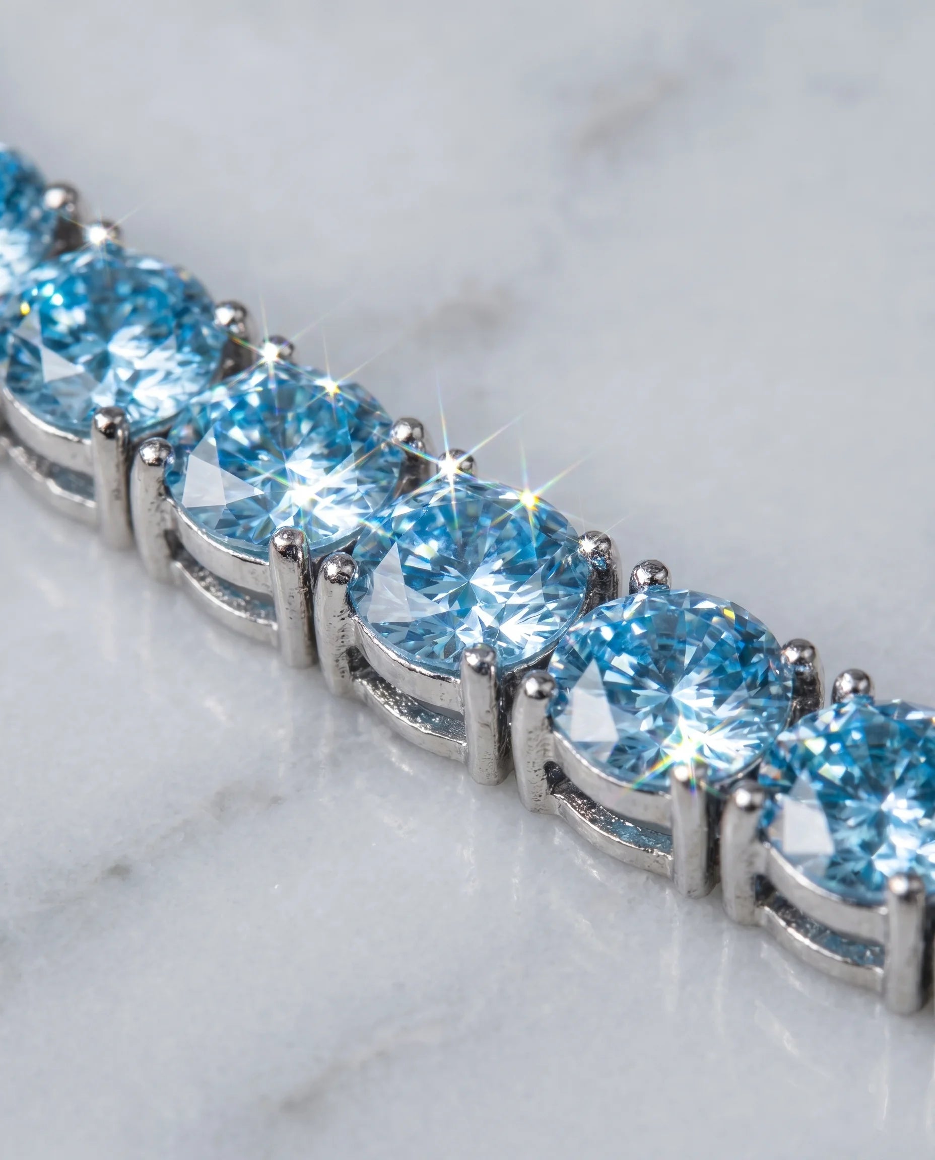 5MM TENNIS CHAIN - SKY BLUE