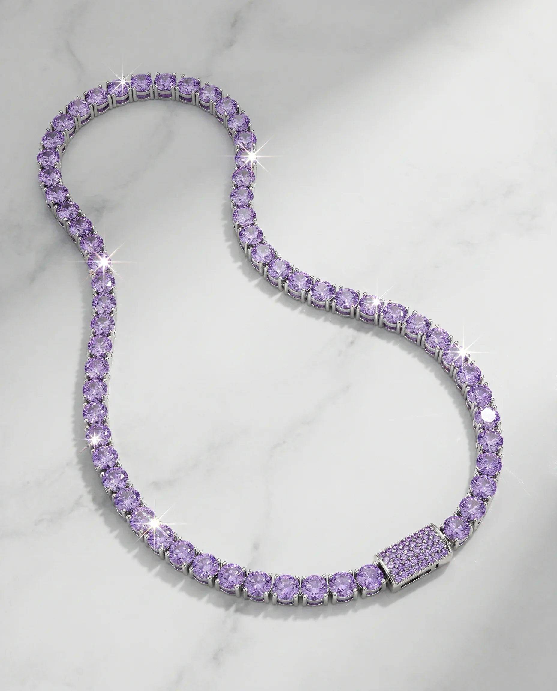5MM TENNIS CHAIN - PURPLE