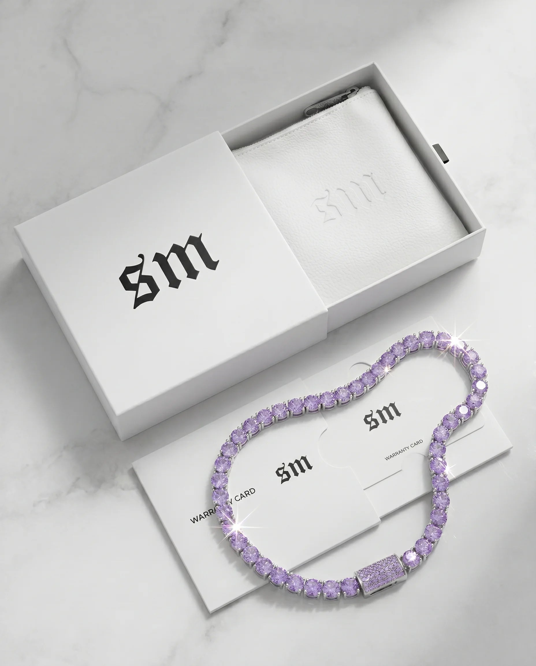 5MM TENNIS CHAIN - PURPLE