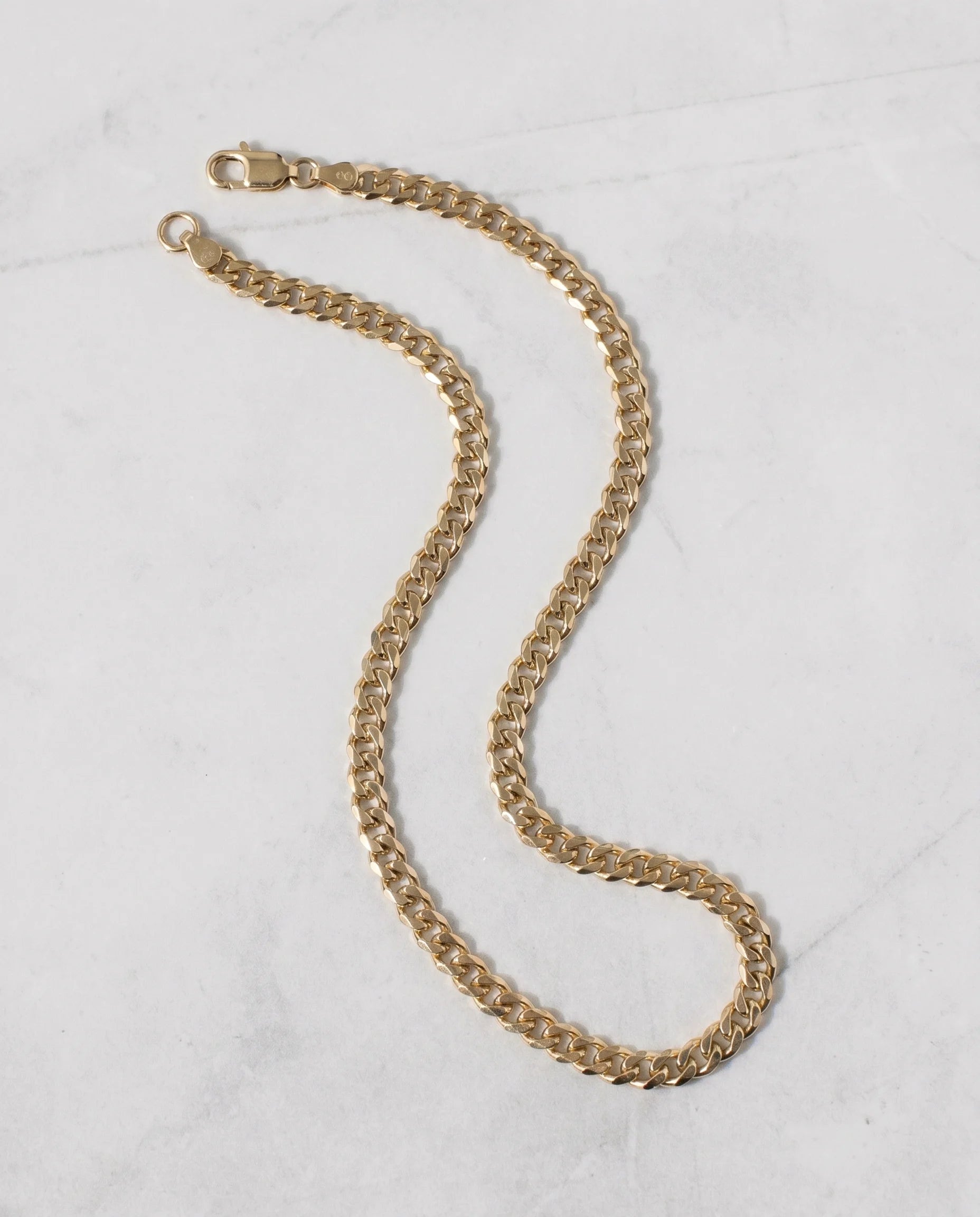 3MM CLEAN CUBAN CHAIN - 18K GOLD
