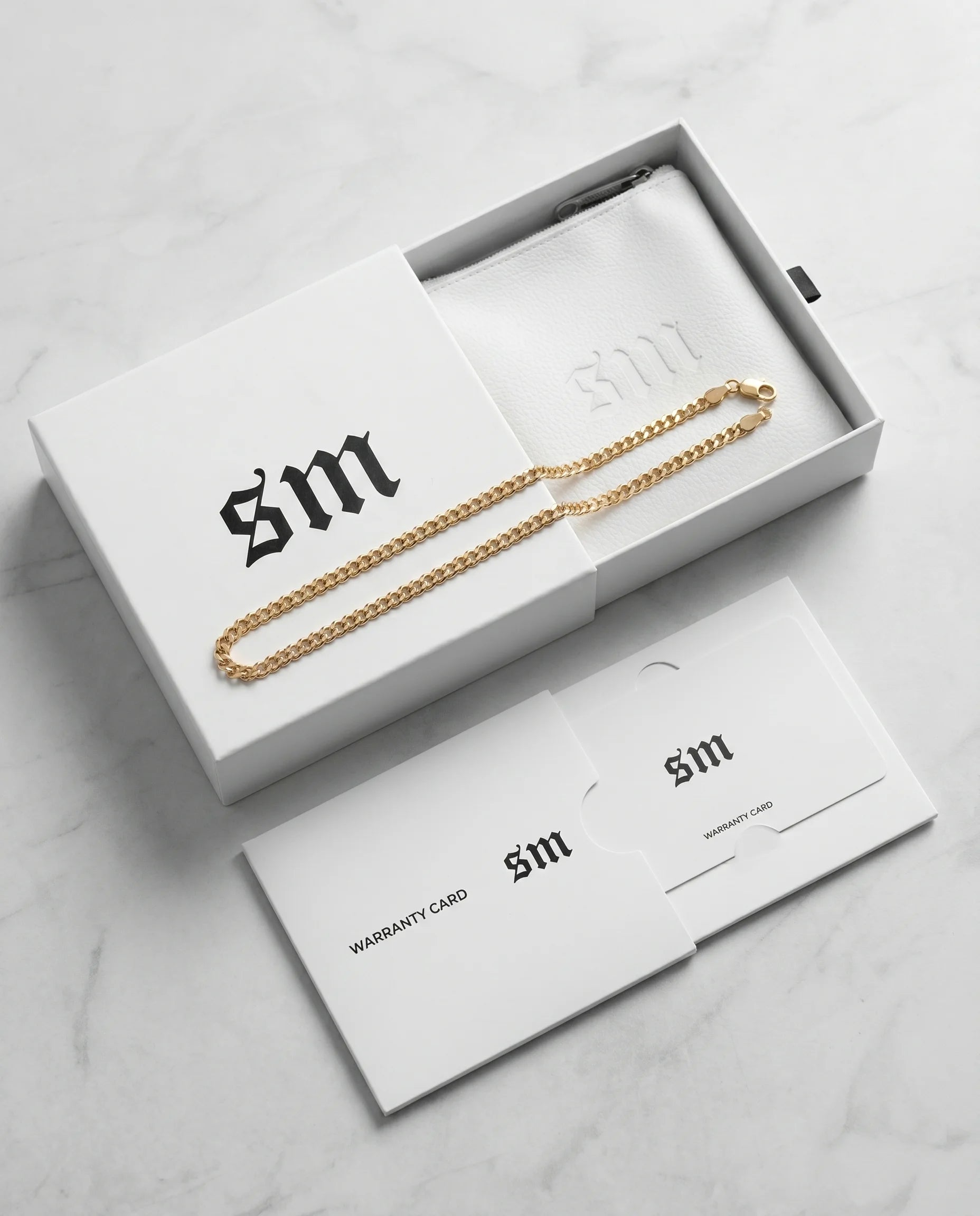 3MM CLEAN CUBAN CHAIN - 18K GOLD
