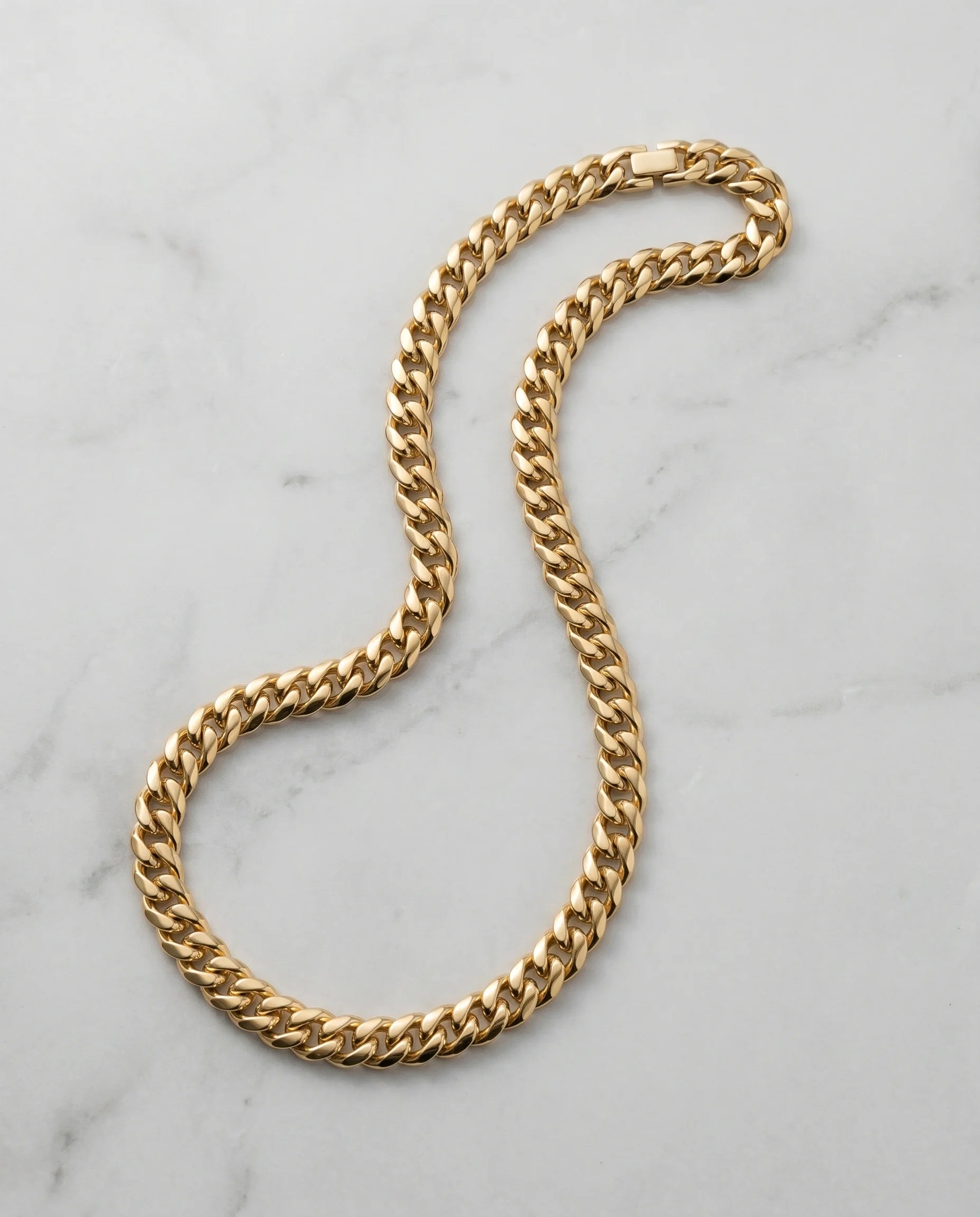 6MM CLEAN CUBAN CHAIN - 18K GOLD