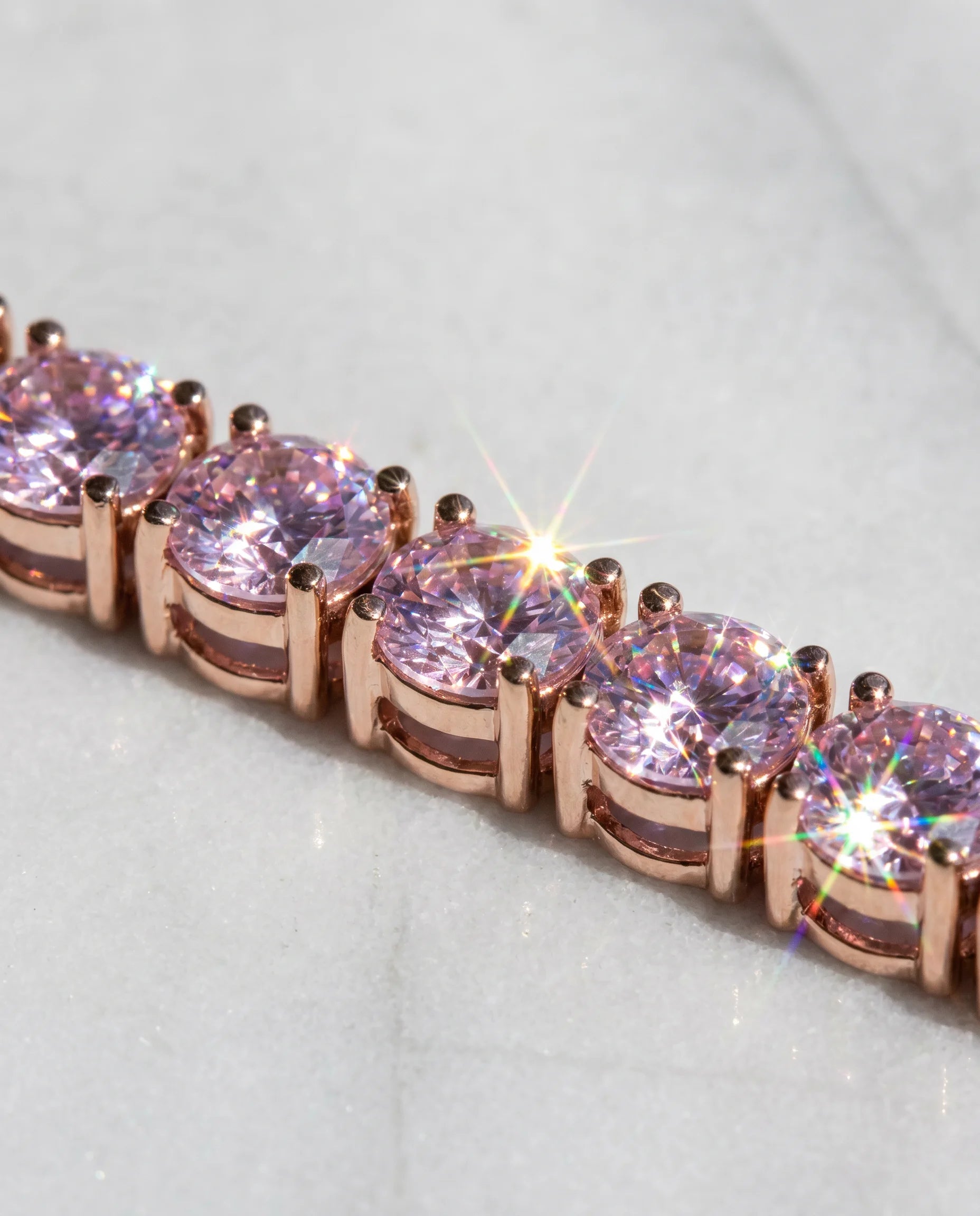 5MM TENNIS CHAIN - PINK