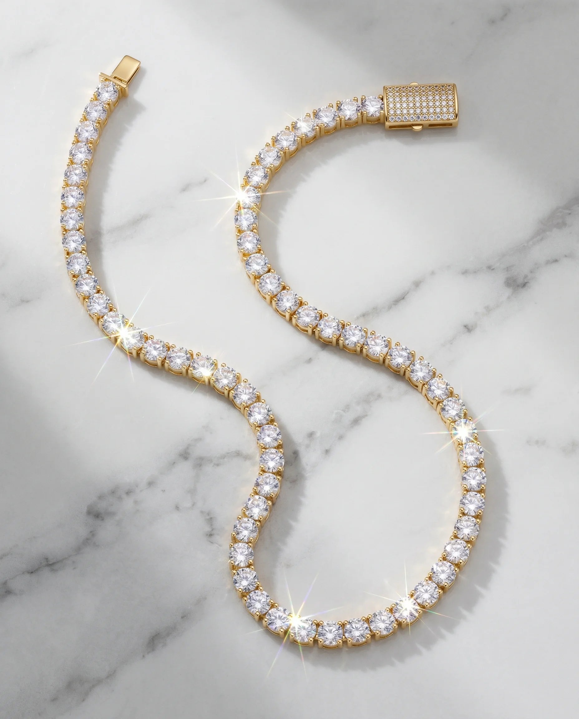 5MM TENNIS CHAIN - 18K GOLD