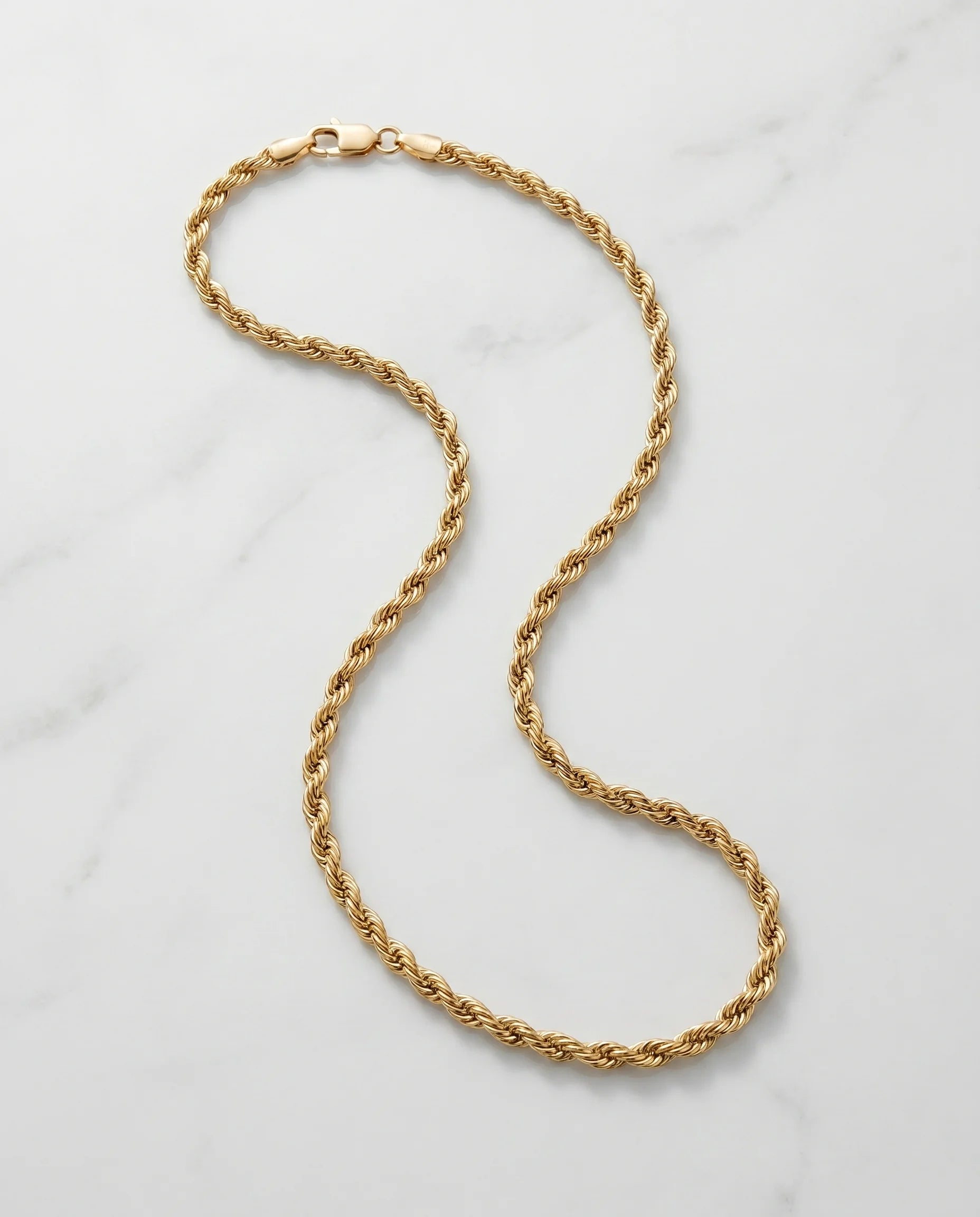 3MM ROPE CHAIN - 18K GOLD