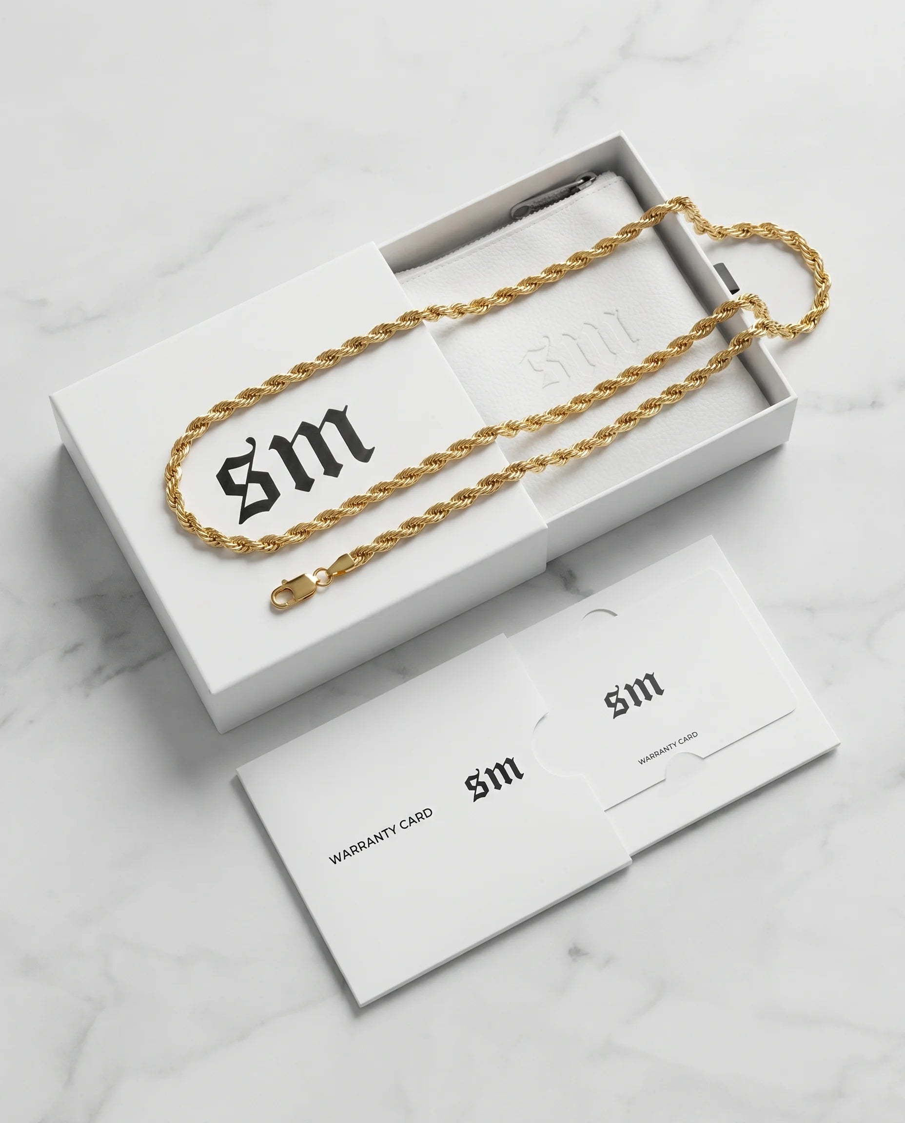 3MM ROPE CHAIN - 18K GOLD