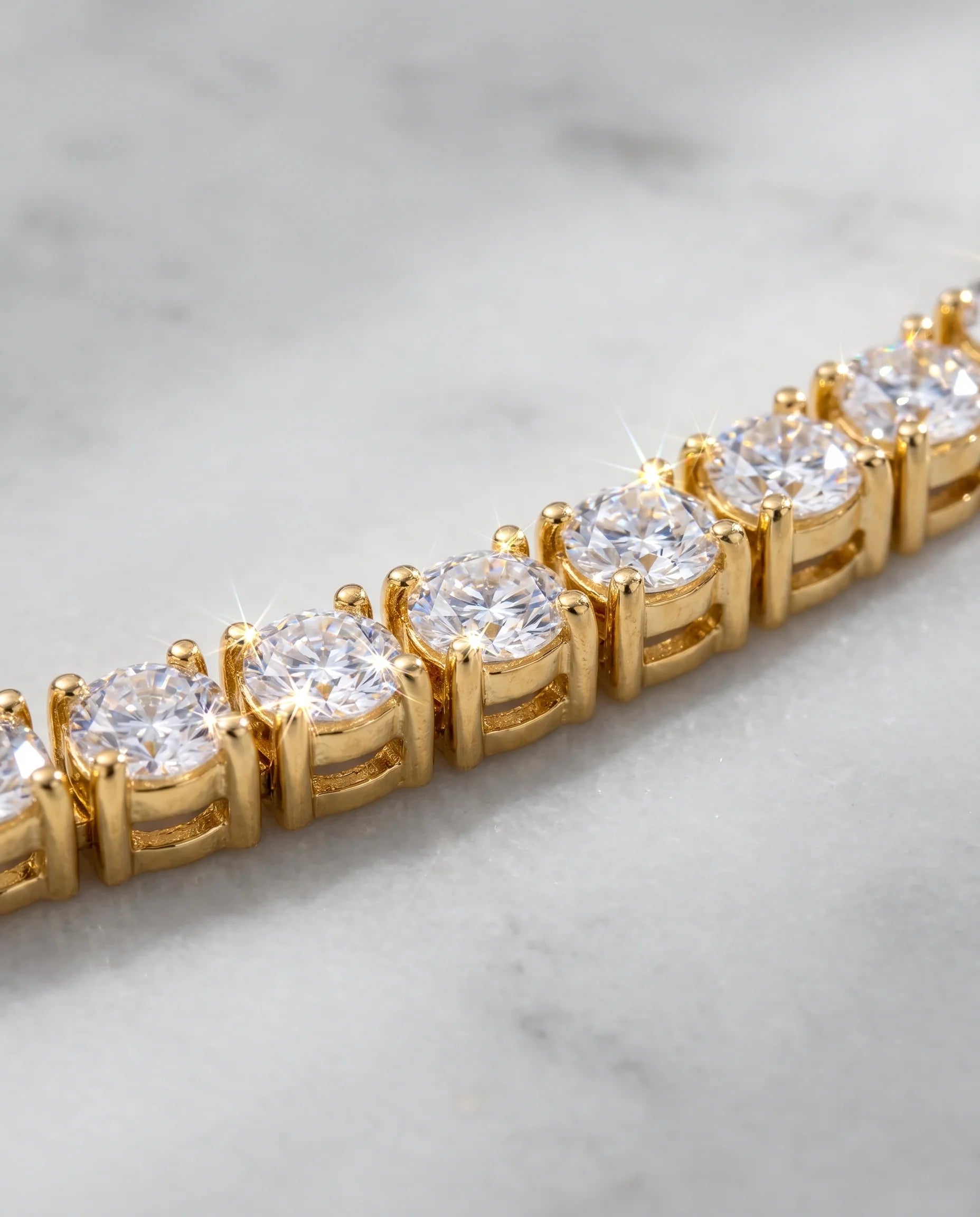 3MM TENNIS CHAIN - 18K GOLD