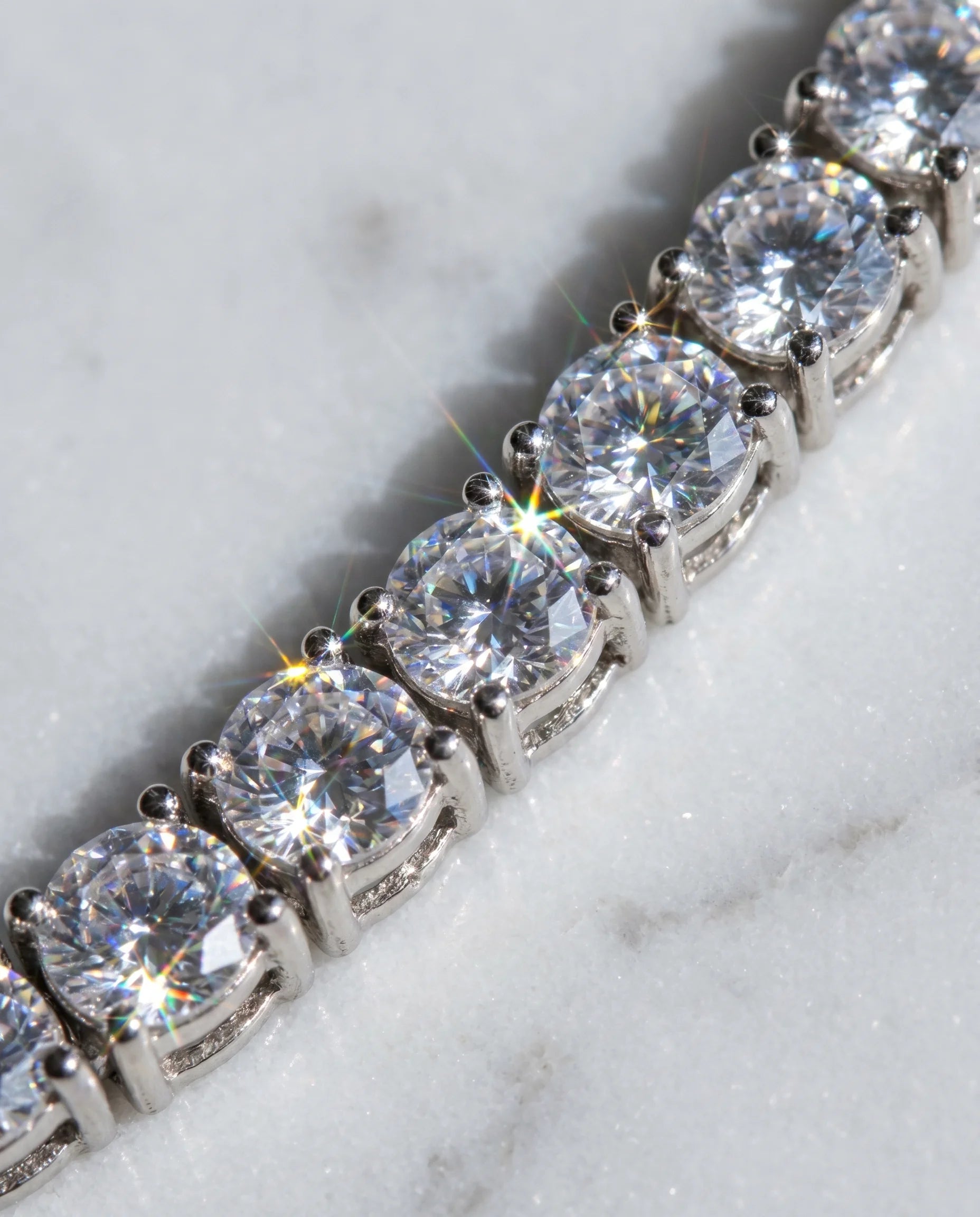 5MM TENNIS CHAIN - WHITE GOLD