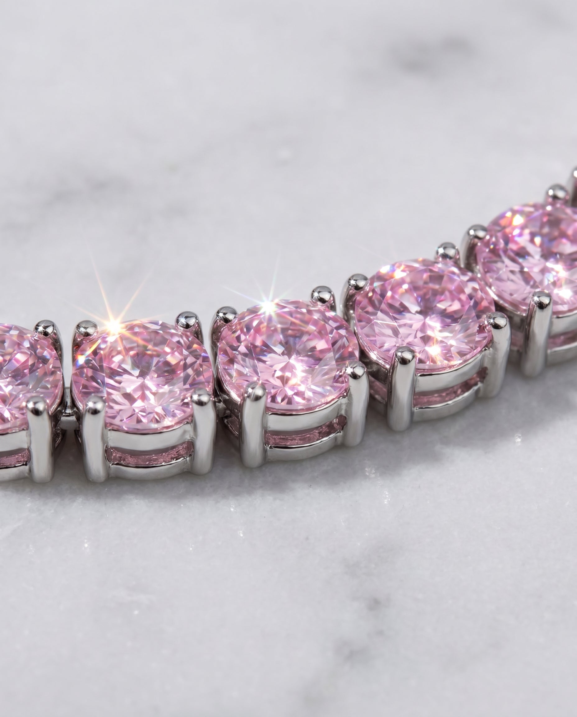 5MM TENNIS CHAIN - PINK