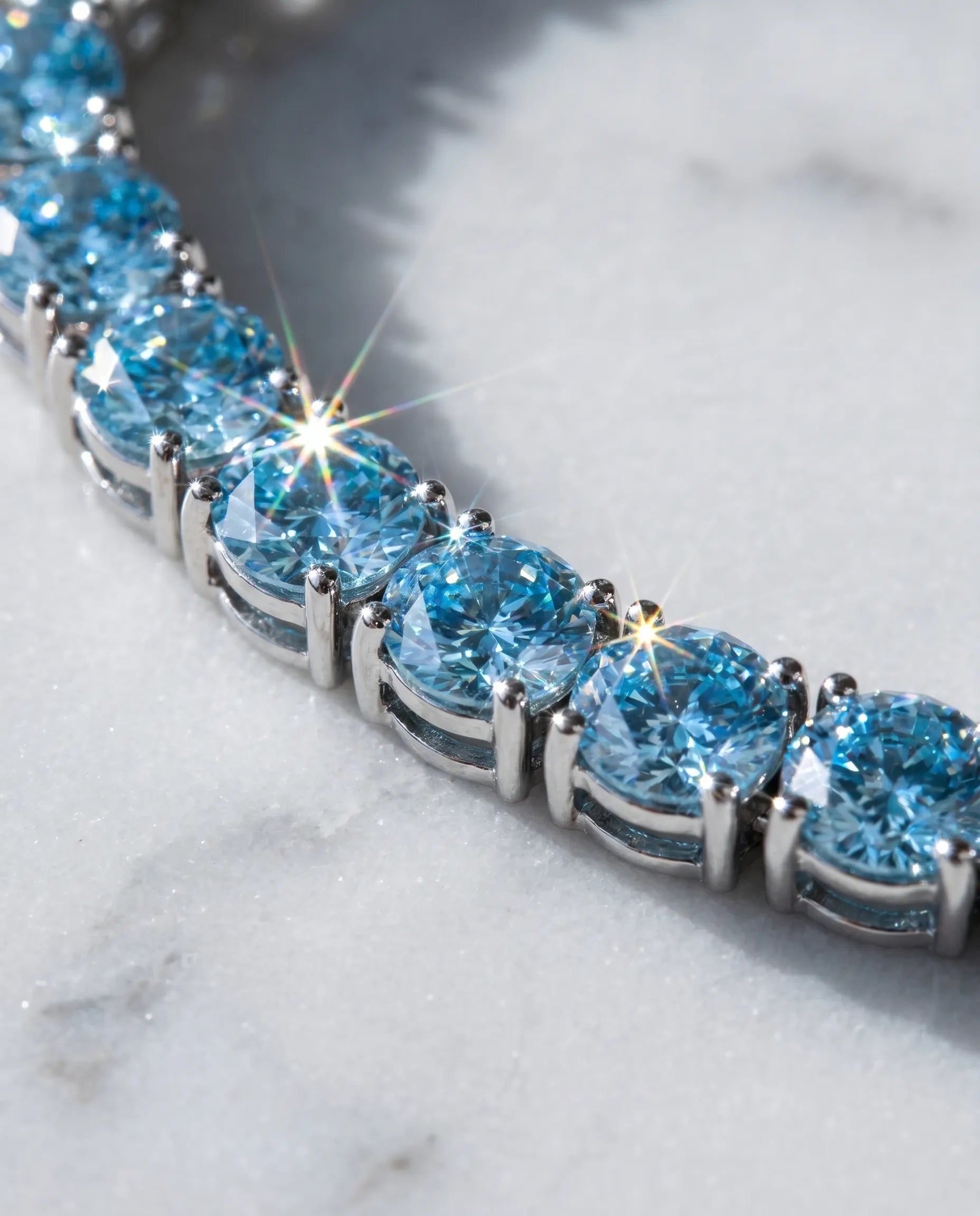 5MM TENNIS BRACELET - SKY BLUE