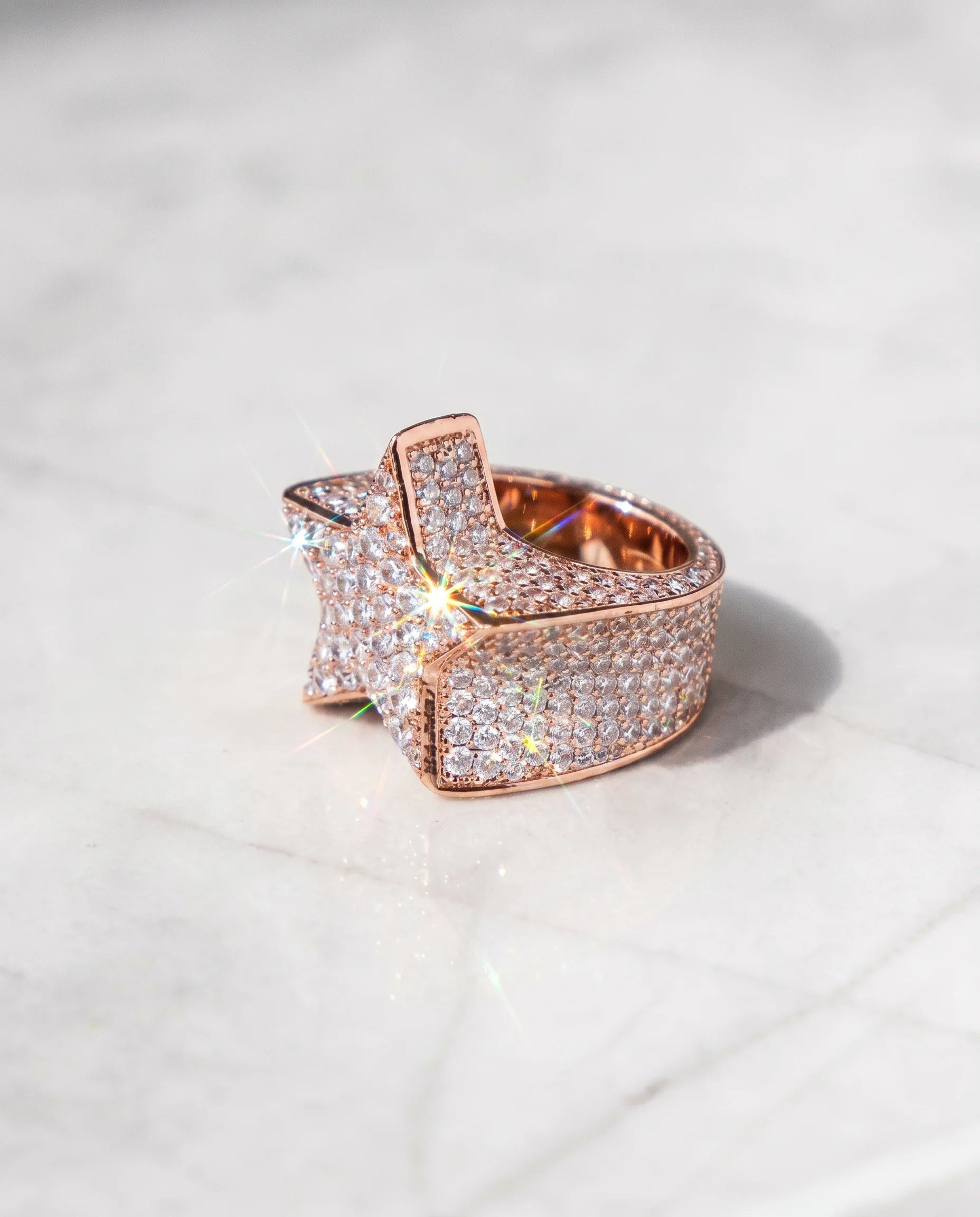 STAR DUST RING - ROSE GOLD
