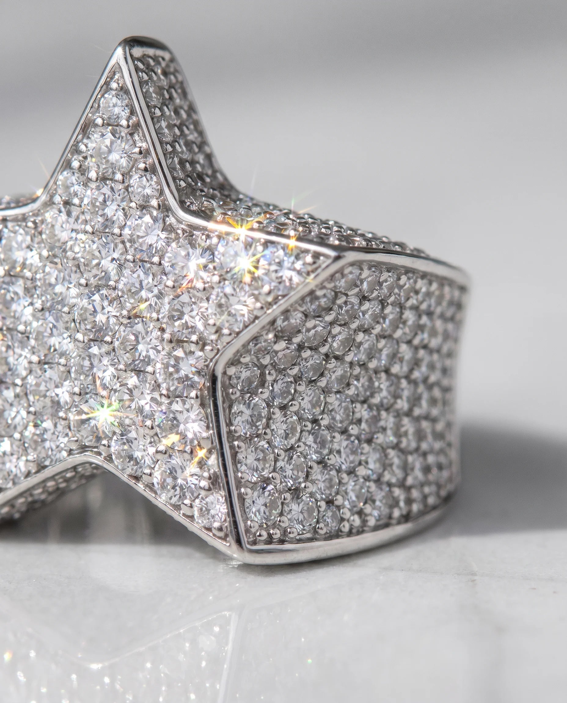 STAR DUST RING - WHITE GOLD