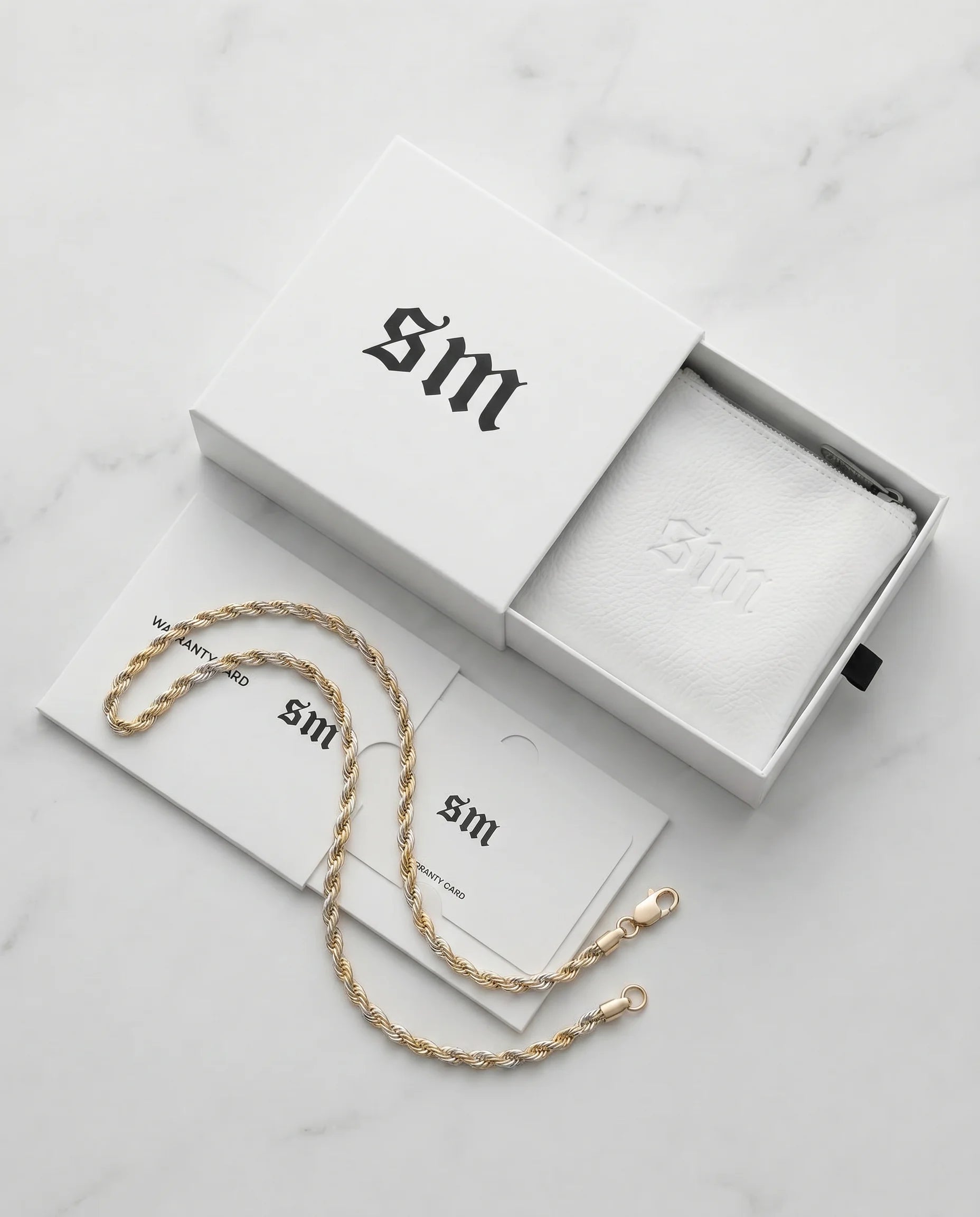 3MM ROPE CHAIN - TWO TONE