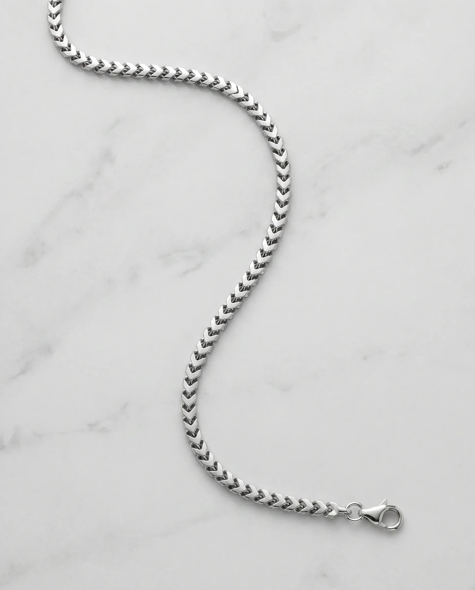3MM FRANCO CHAIN - WHITE GOLD