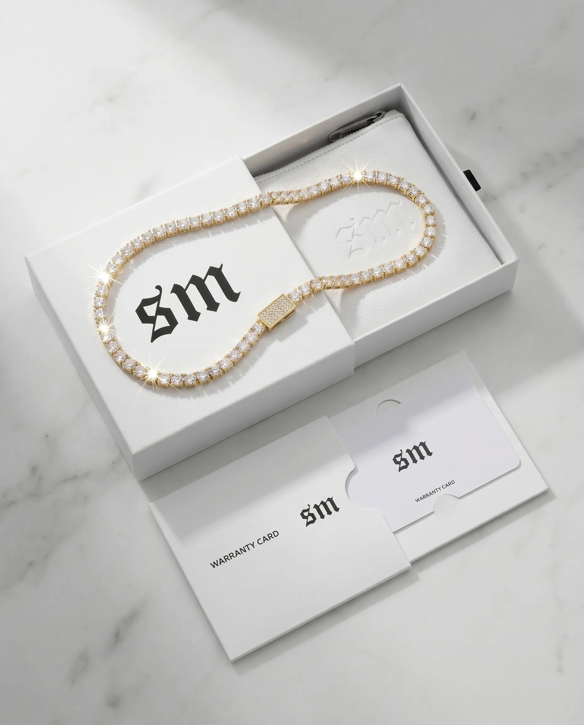3MM TENNIS CHAIN - 18K GOLD