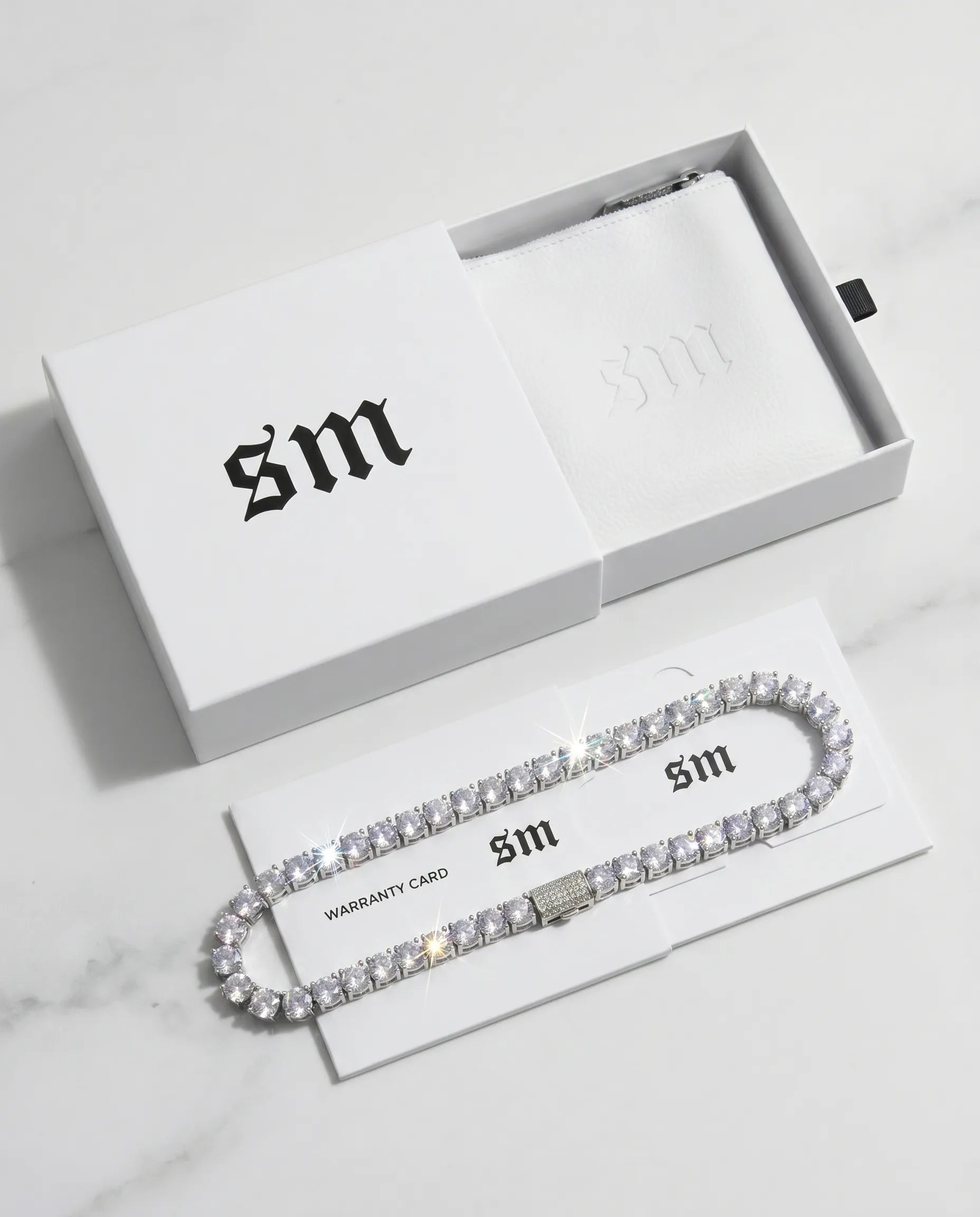 5MM TENNIS CHAIN - WHITE GOLD
