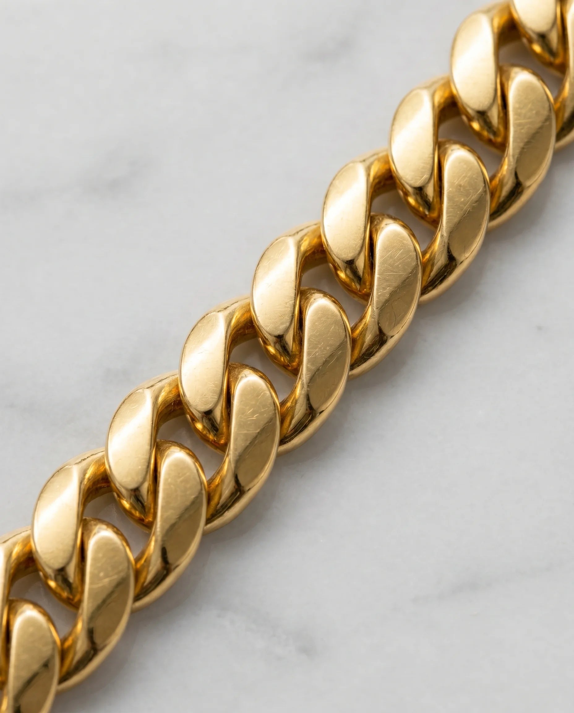 3MM CLEAN CUBAN BRACELET - 18K GOLD