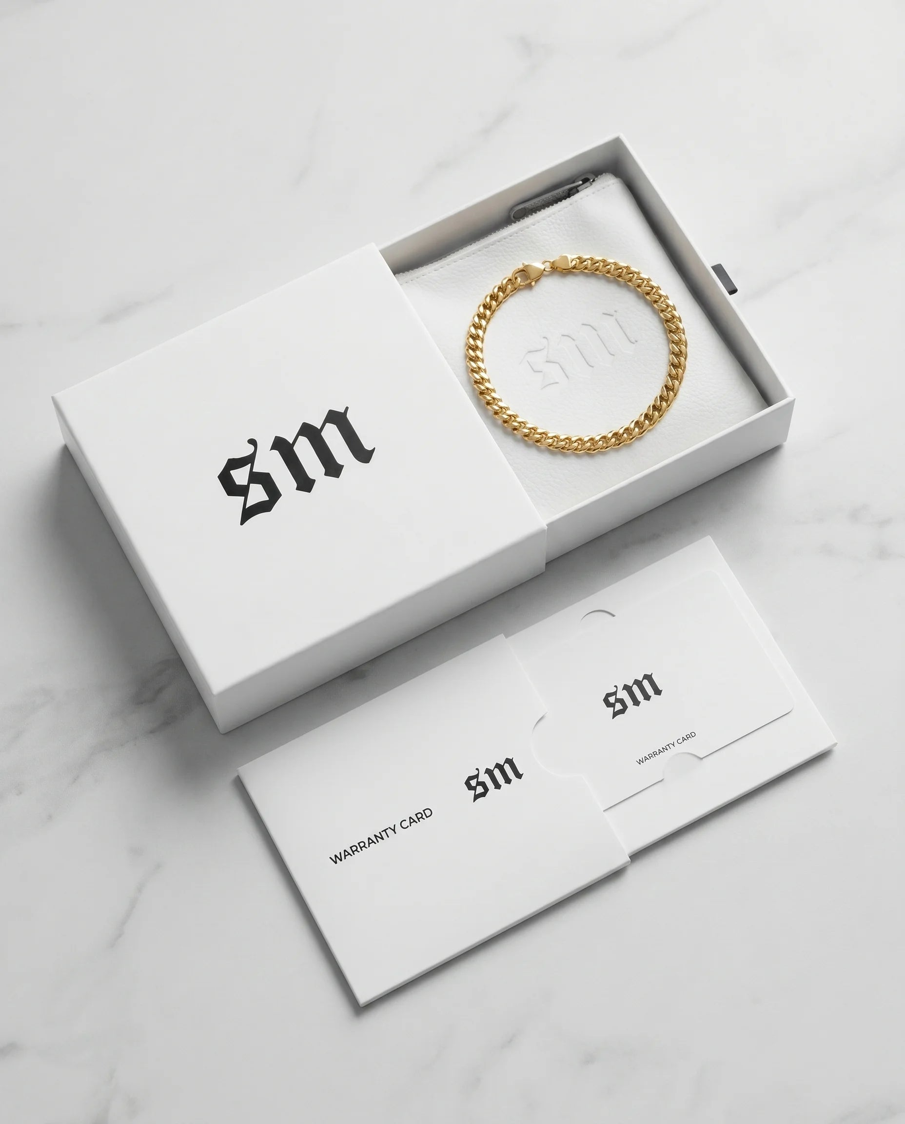 3MM CLEAN CUBAN BRACELET - 18K GOLD