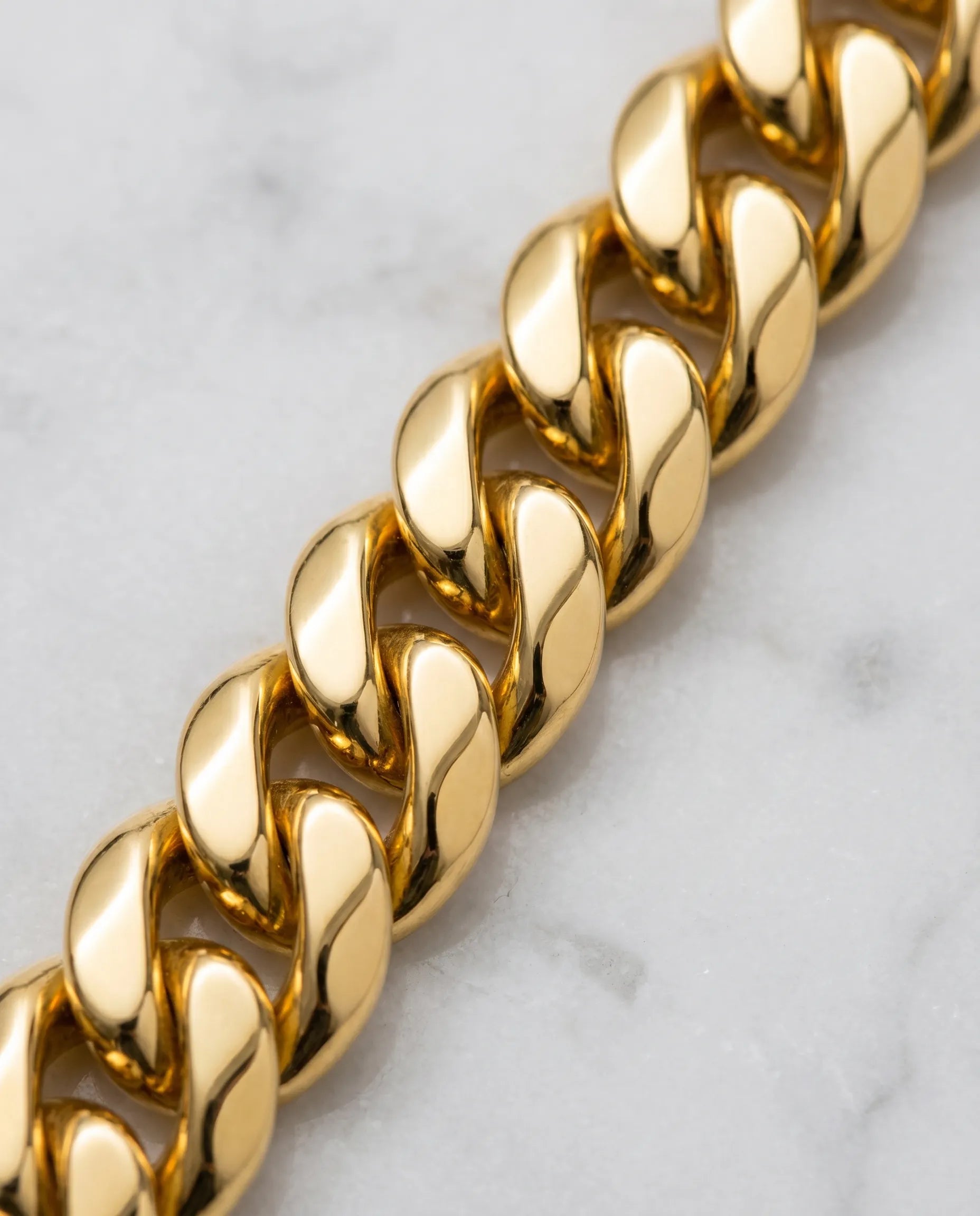 12MM CLEAN CUBAN BRACELET - 18K GOLD