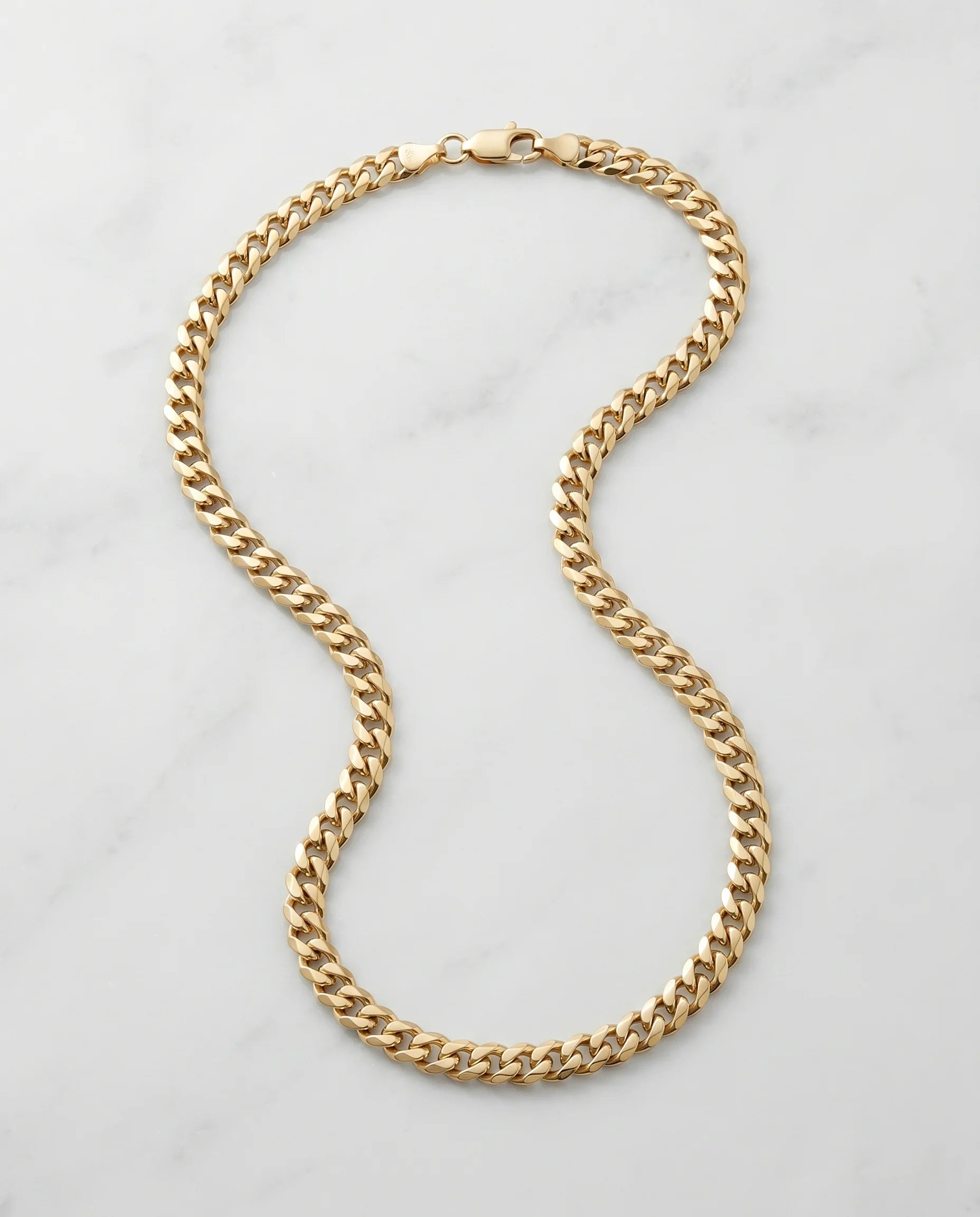 3MM CLEAN CUBAN CHAIN - 18K GOLD