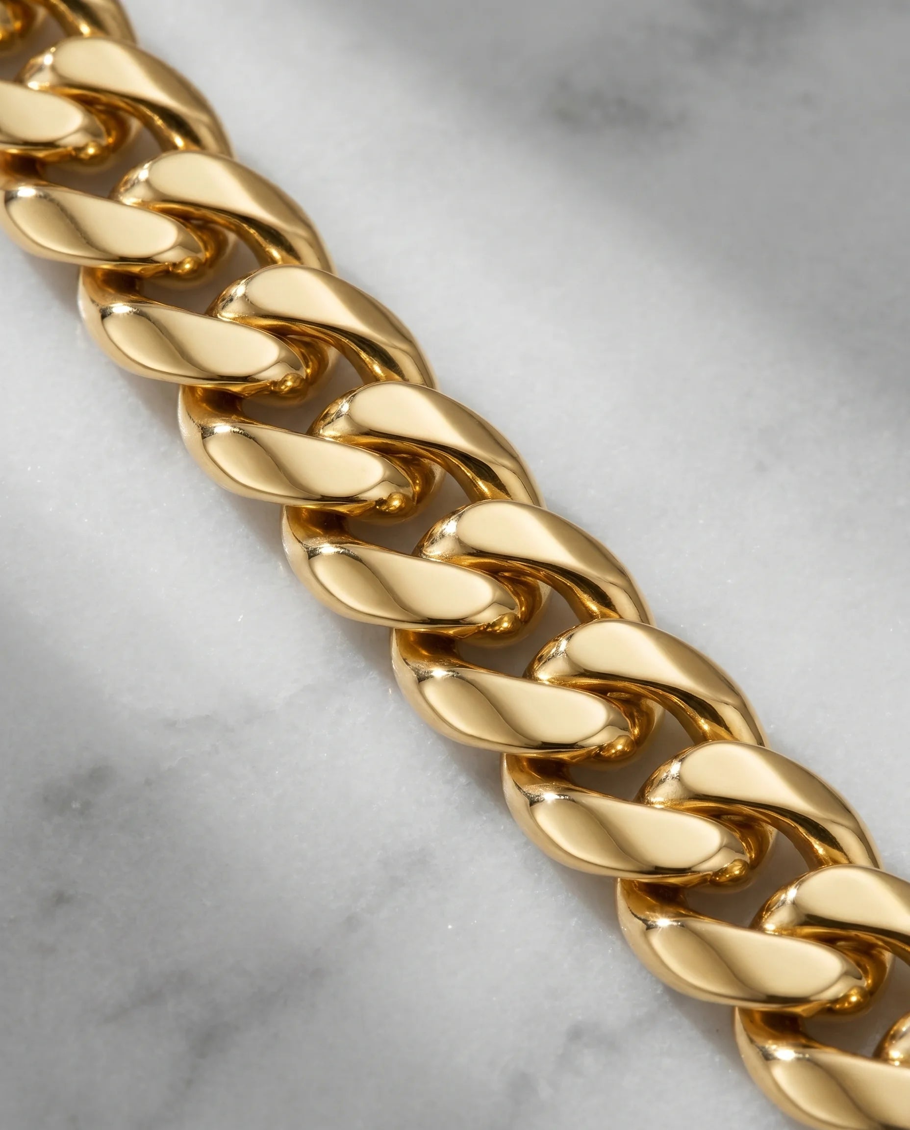 6MM CLEAN CUBAN CHAIN - 18K GOLD