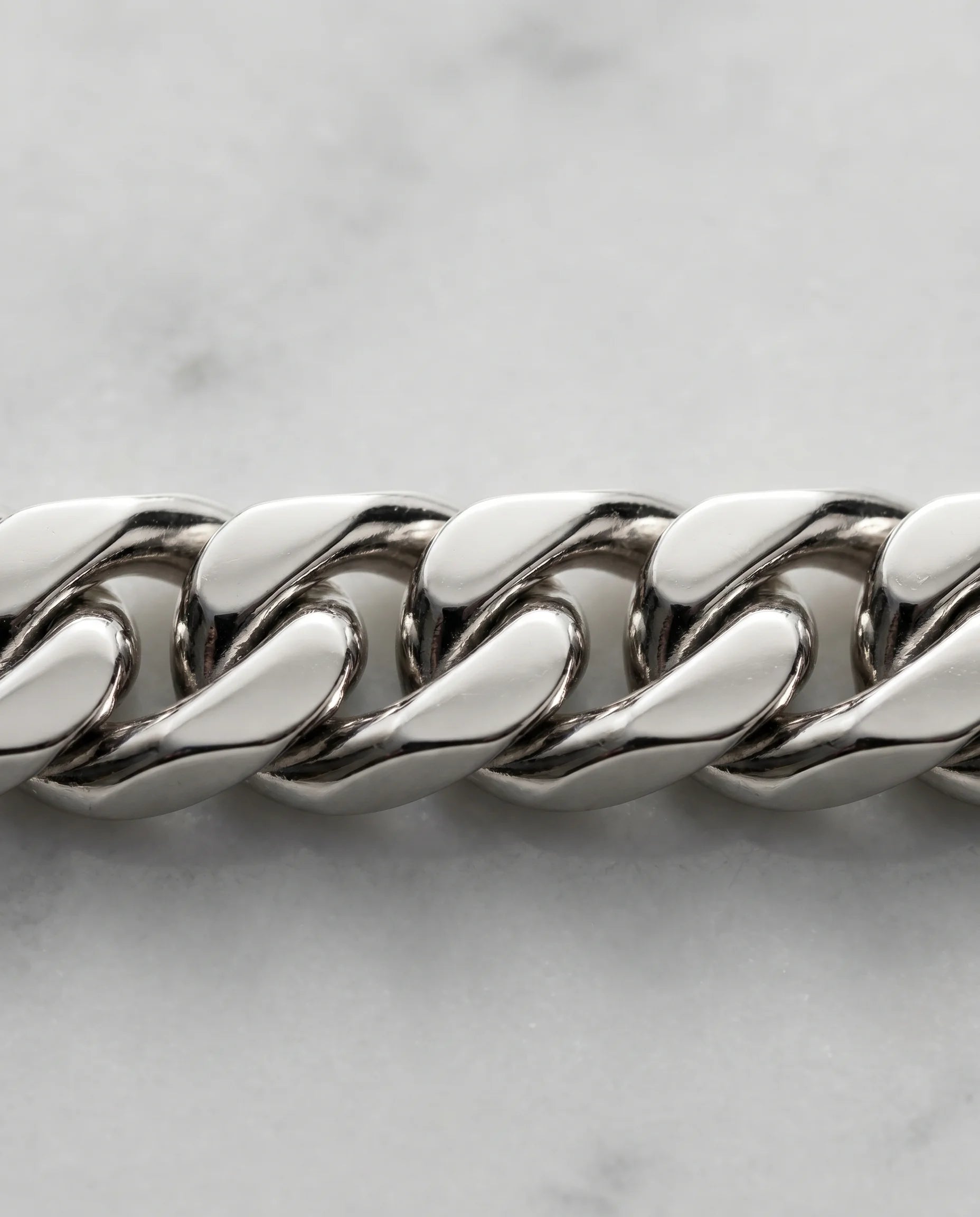 6MM CLEAN CUBAN CHAIN - WHITE GOLD