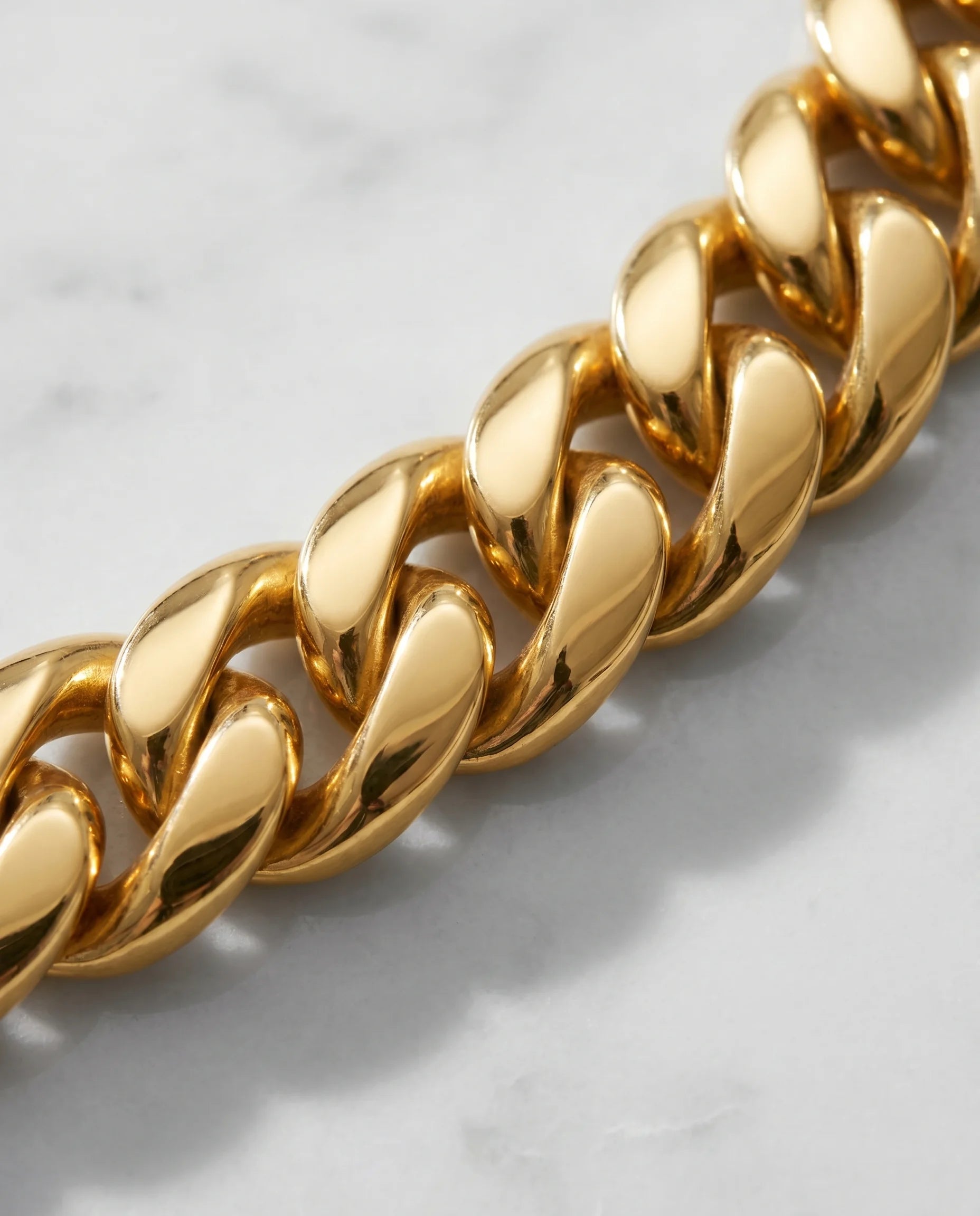 12MM CLEAN CUBAN CHAIN - 18K GOLD