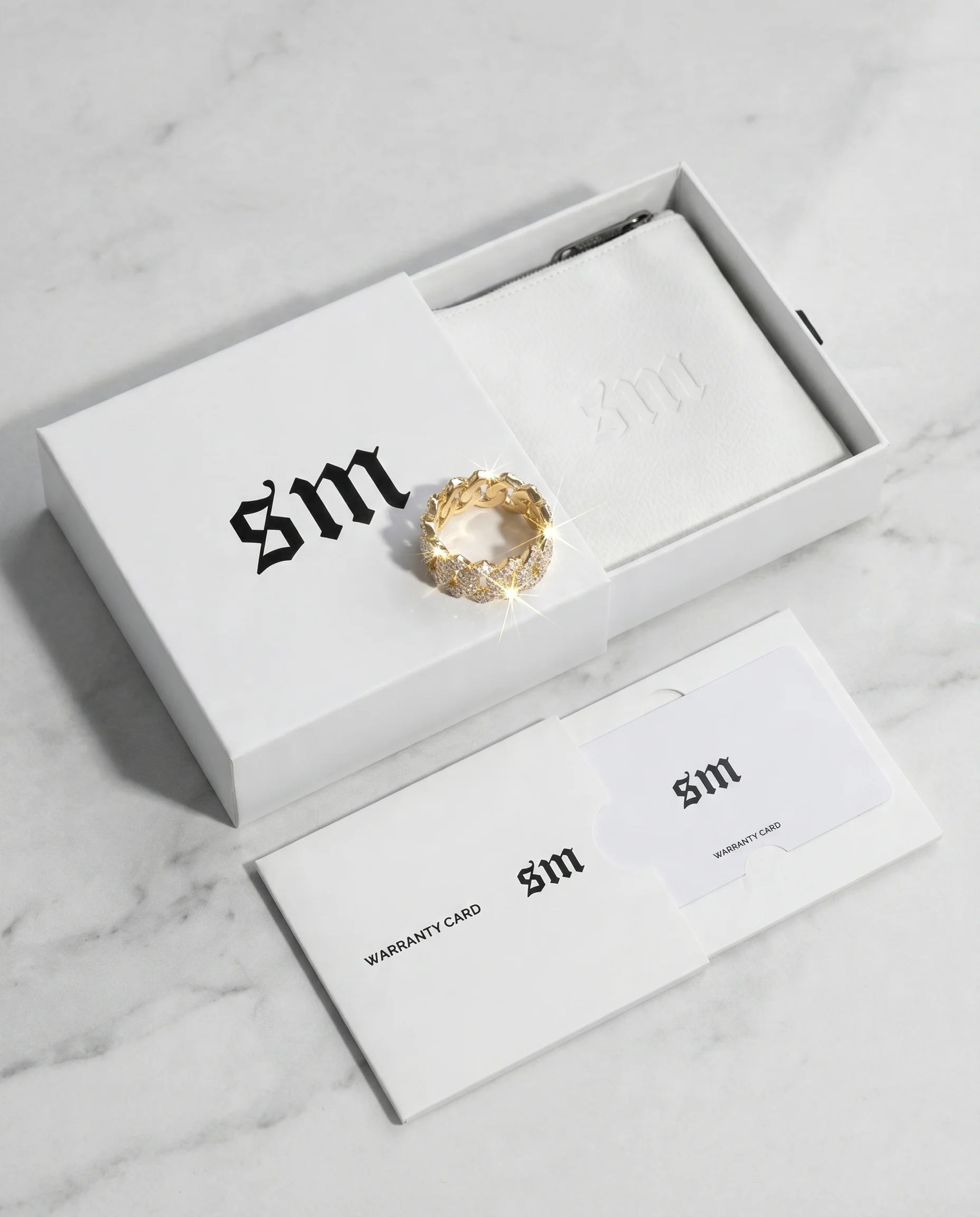 PRONG CUBAN RING - 18K GOLD