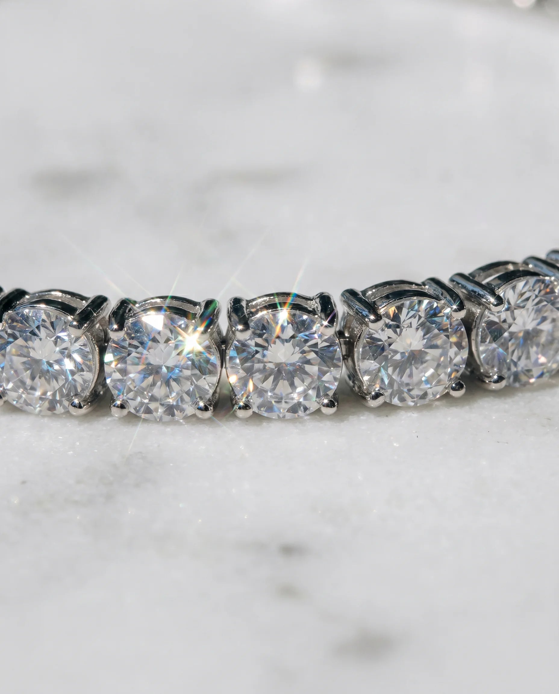 5MM TENNIS BRACELET - WHITE GOLD