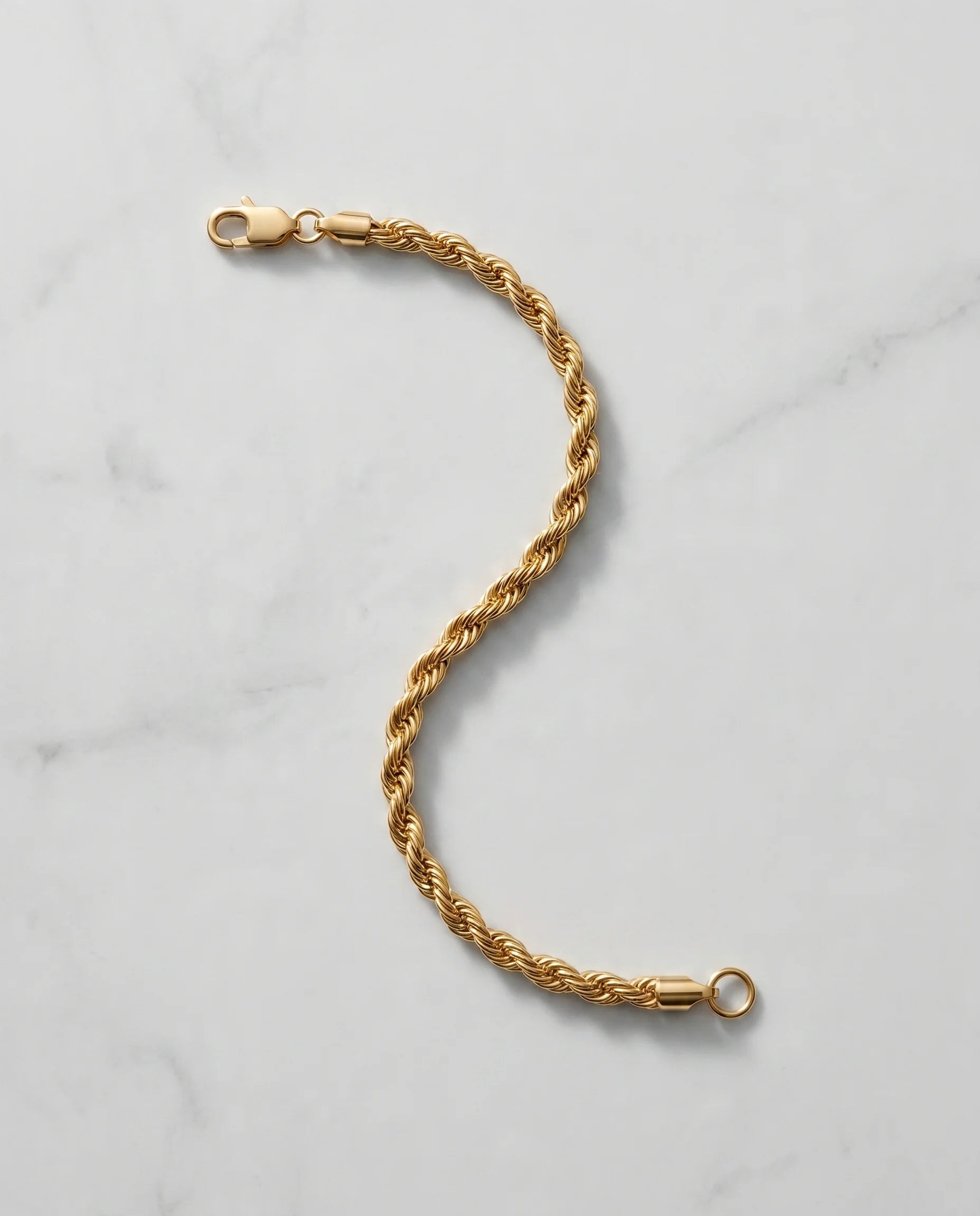 4MM ROPE BRACELET - 18K GOLD