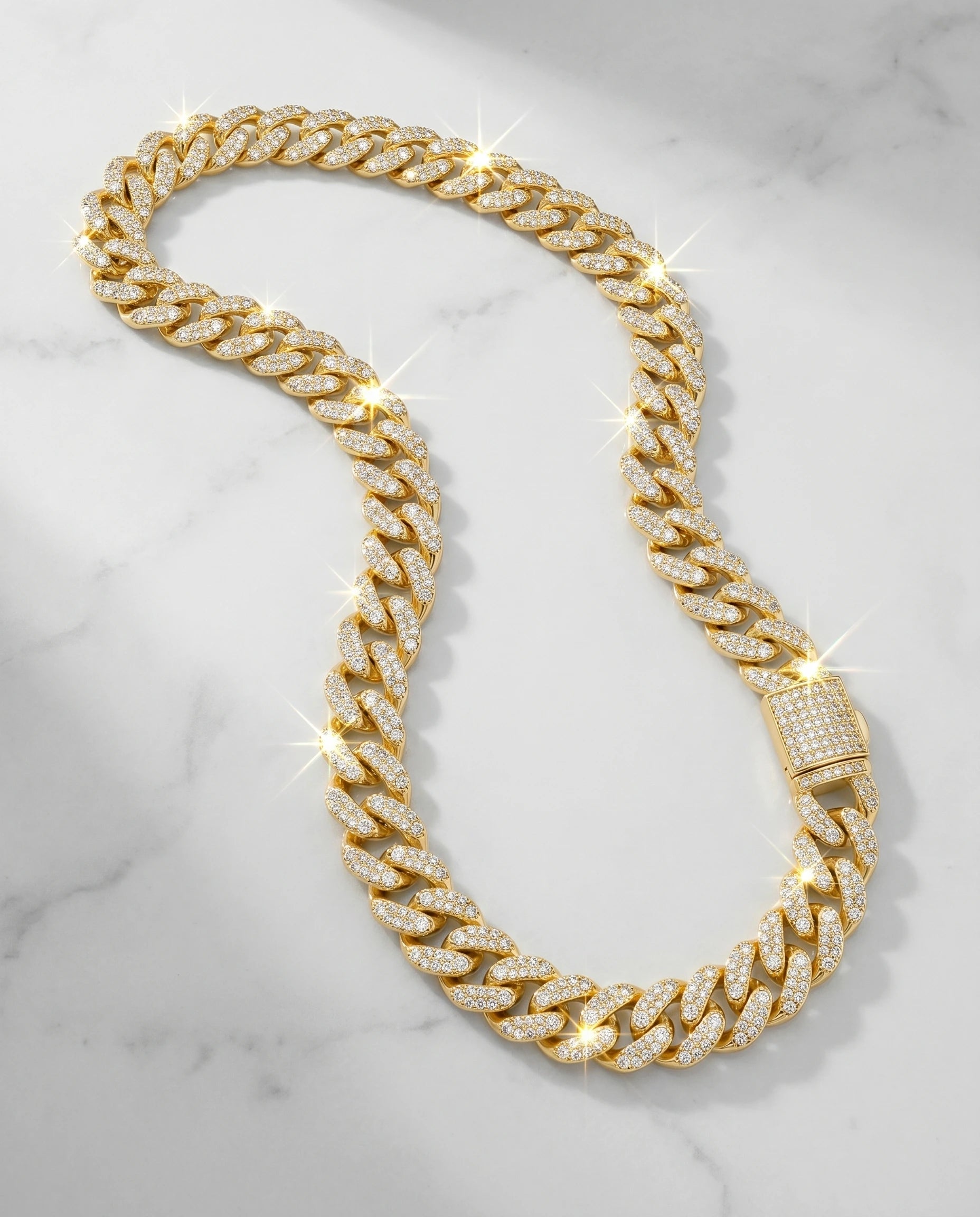 14MM CUBAN CHAIN - 18K GOLD