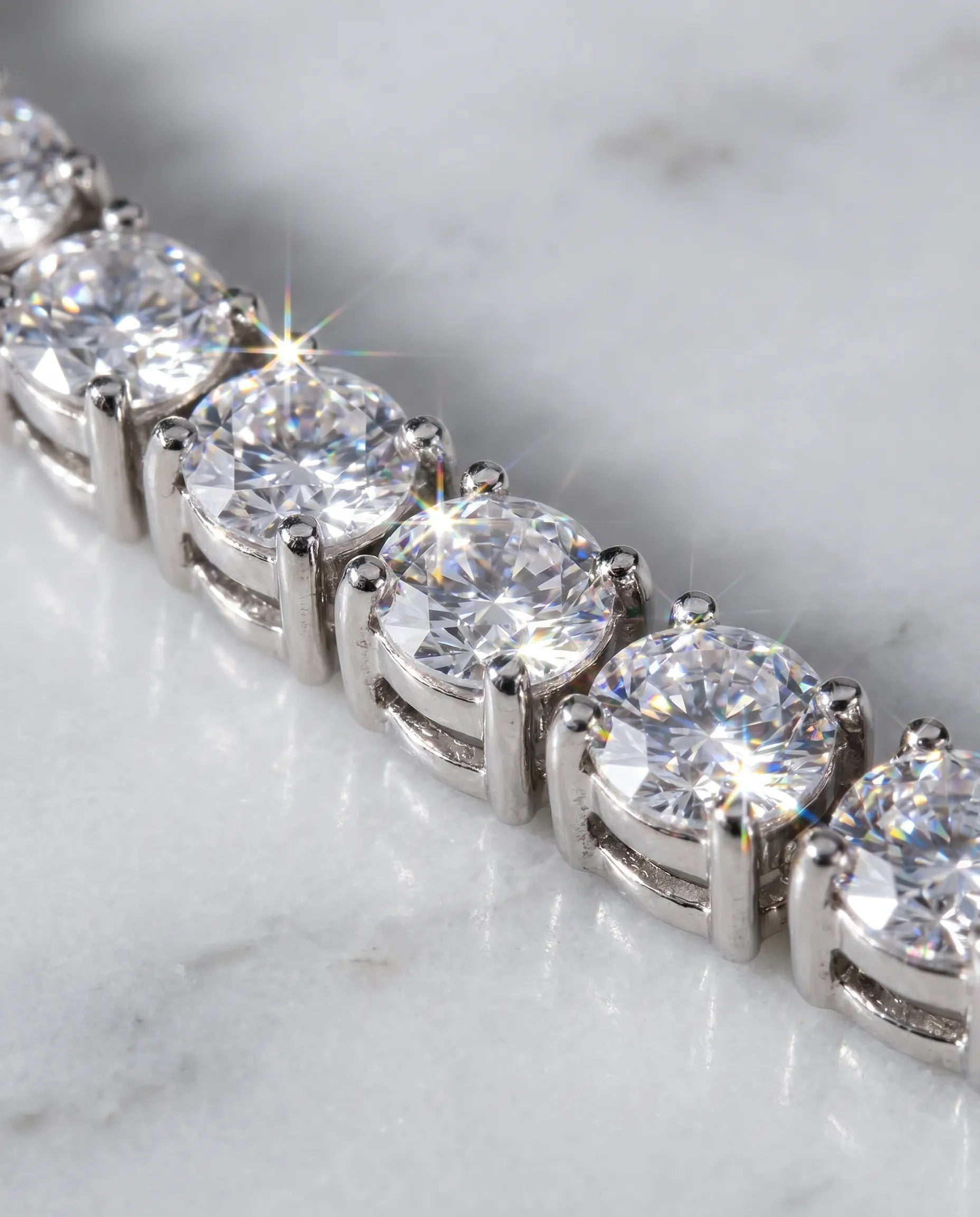 3MM TENNIS CHAIN - WHITE GOLD