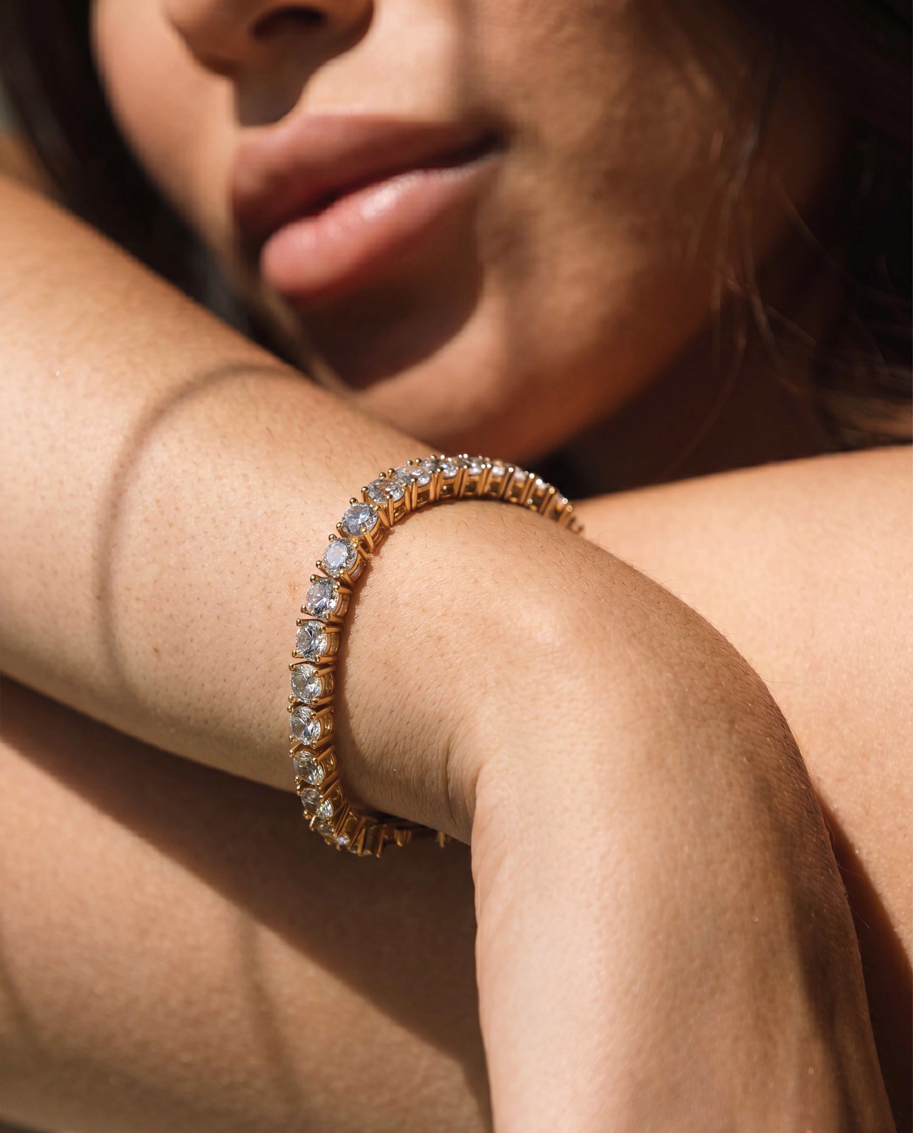 5MM TENNIS BRACELET - 18K GOLD