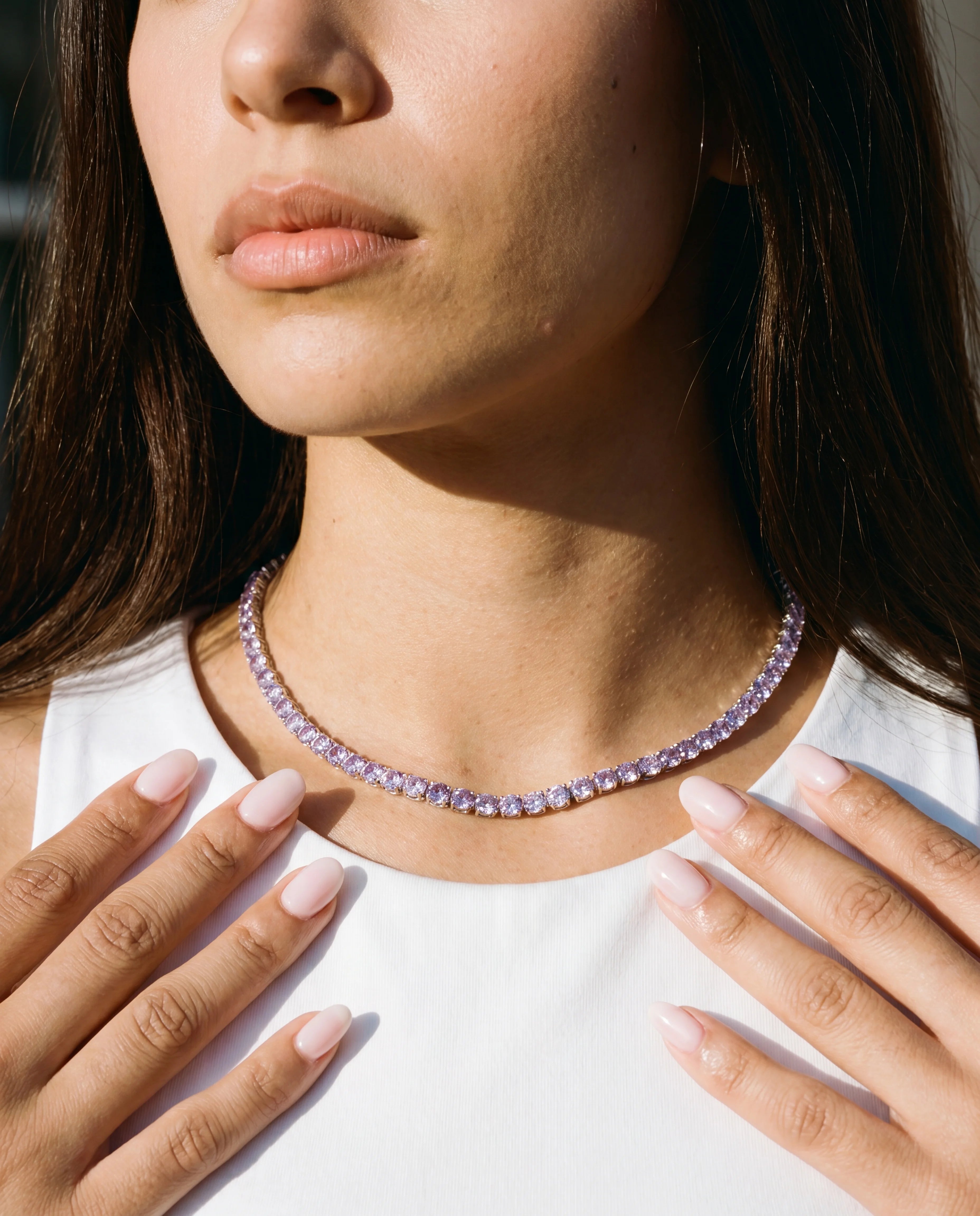 5MM TENNIS CHAIN - PURPLE