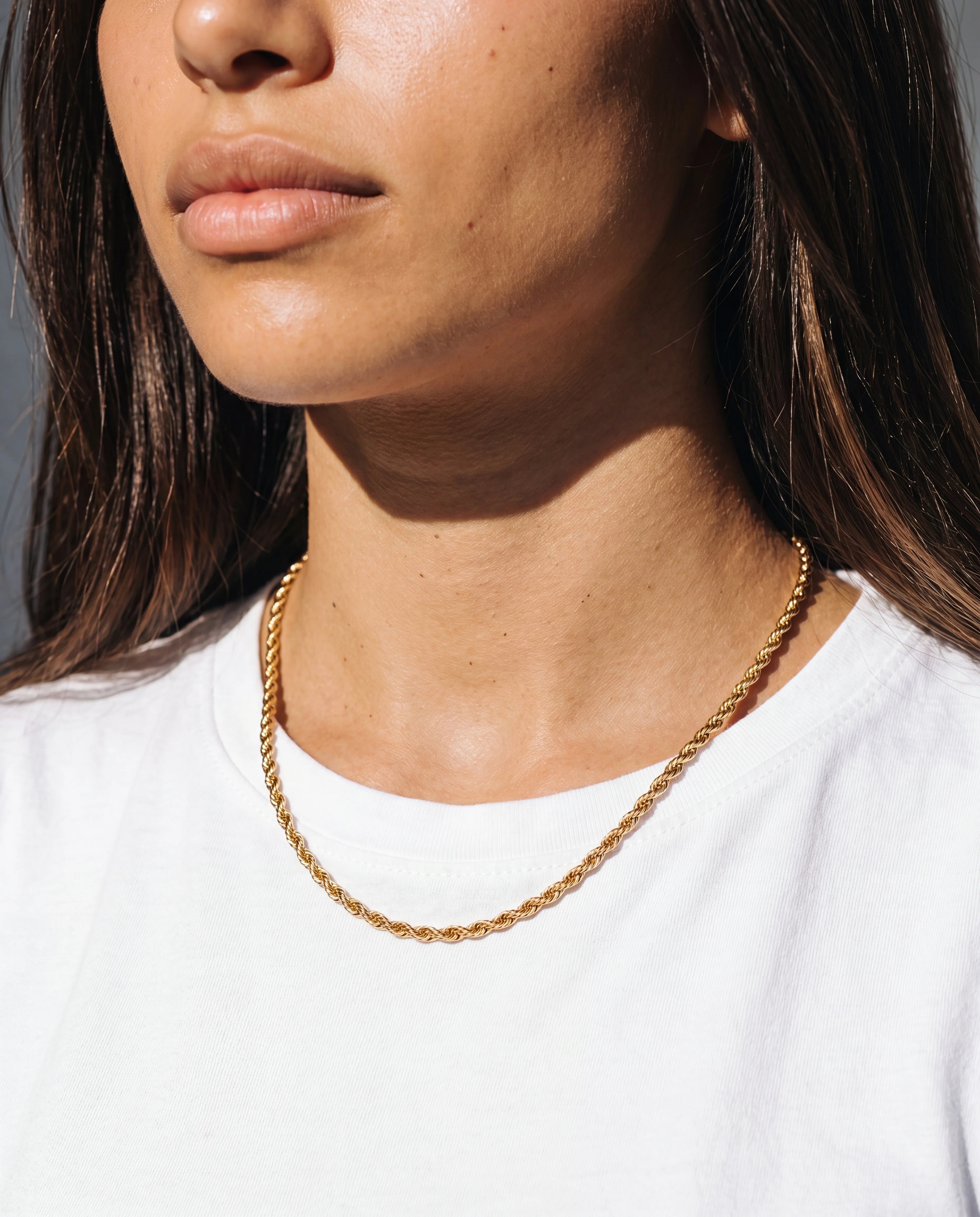 3MM ROPE CHAIN - 18K GOLD
