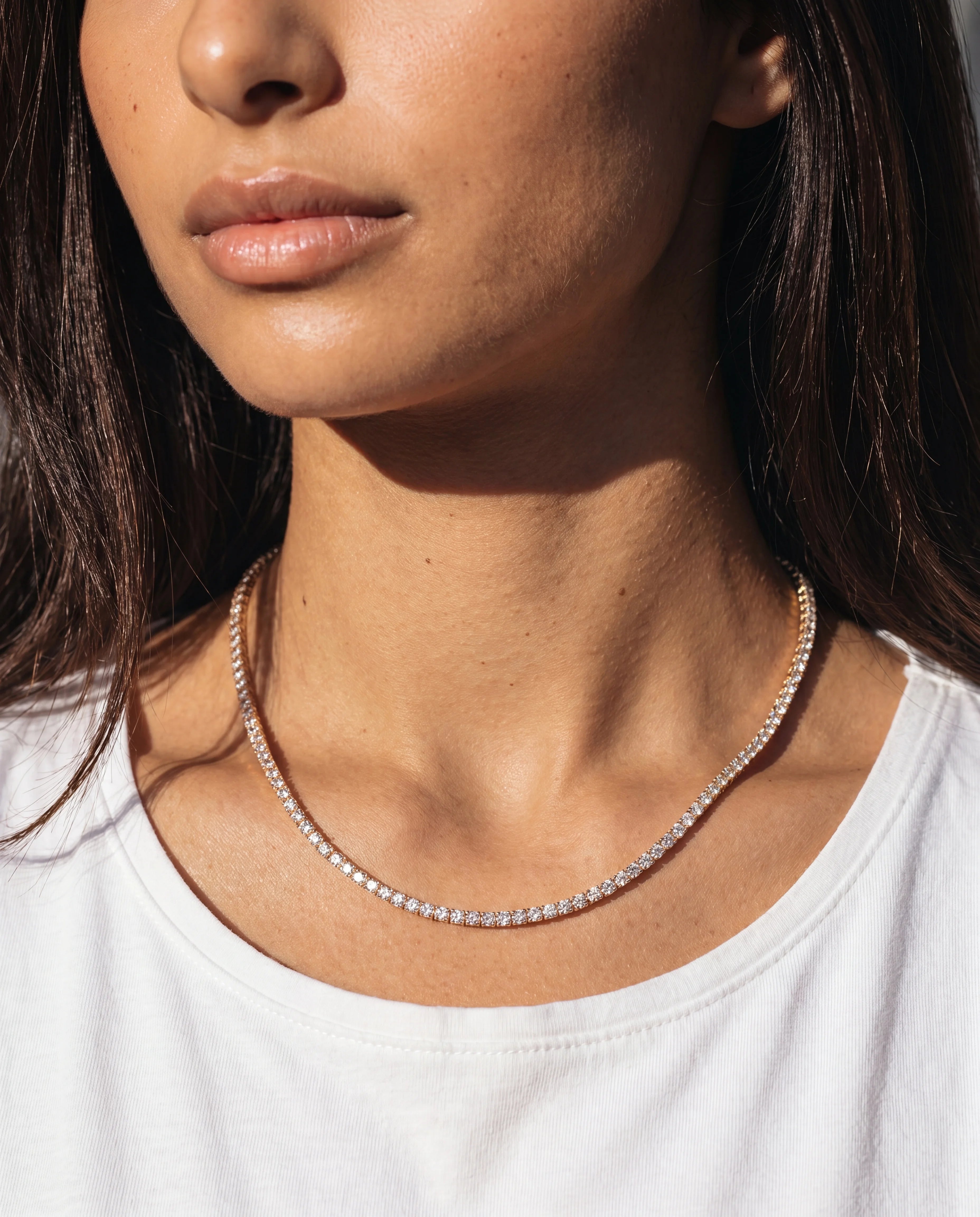3MM TENNIS CHAIN - 18K GOLD