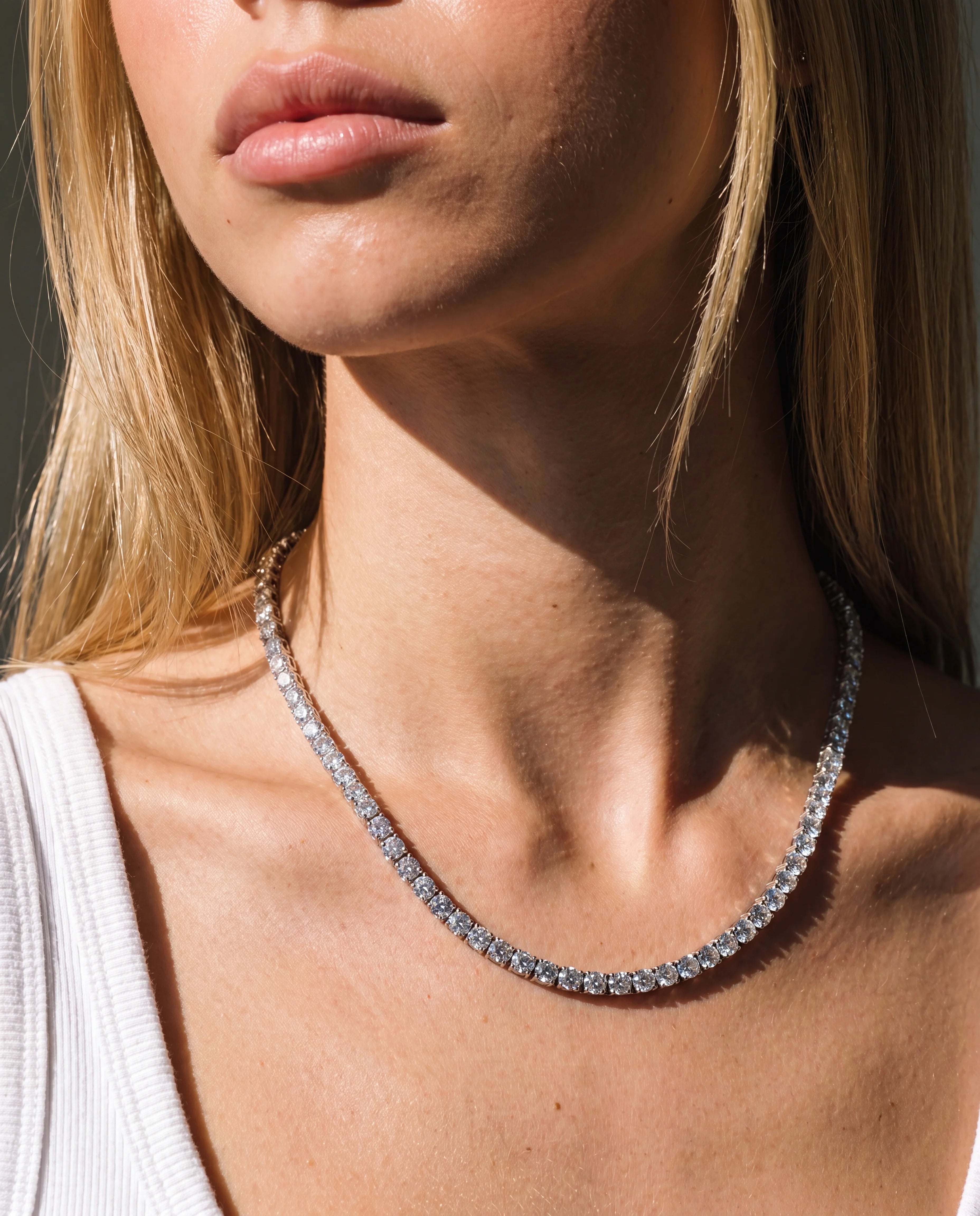 5MM TENNIS CHAIN - WHITE GOLD