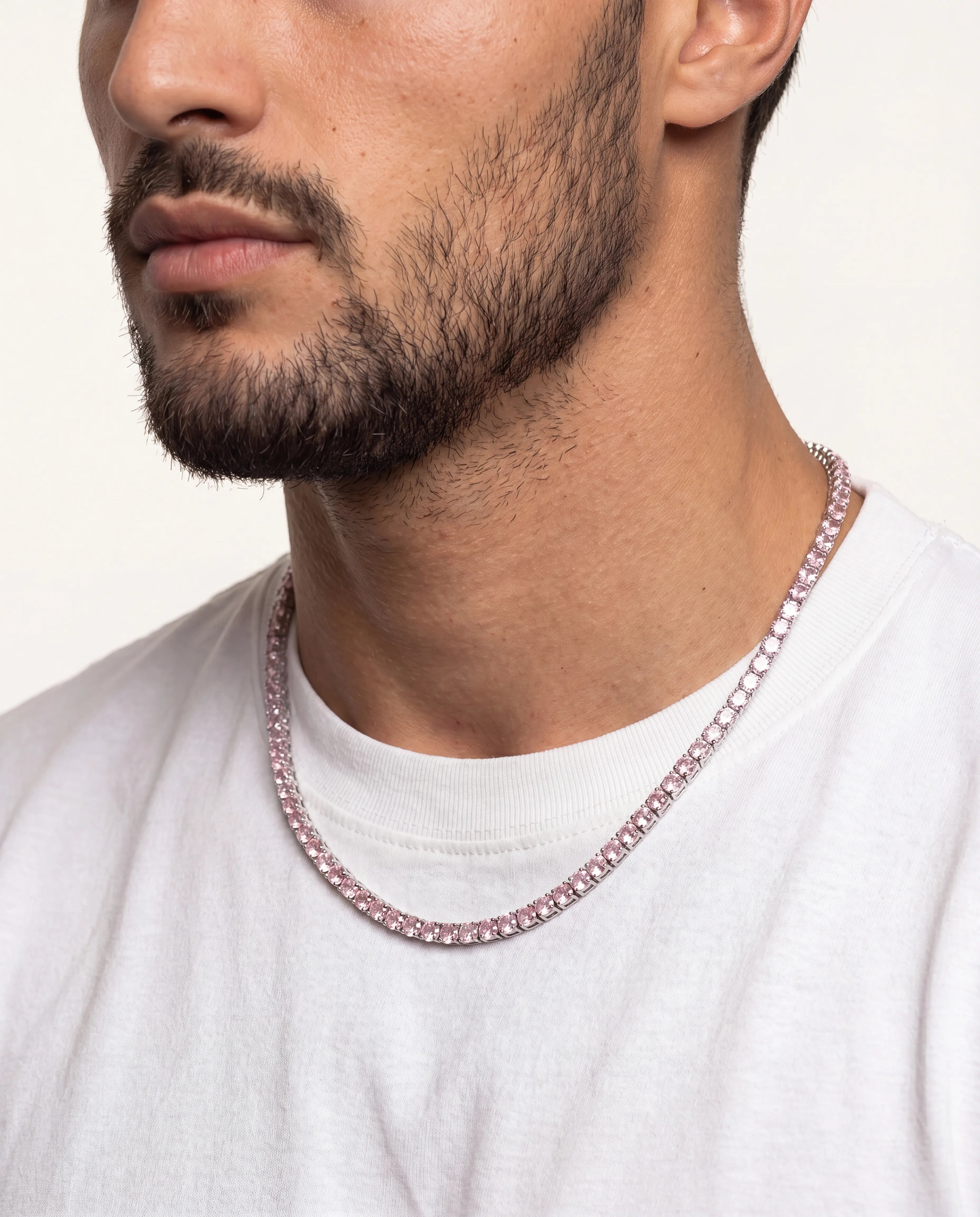 5MM TENNIS CHAIN - PINK