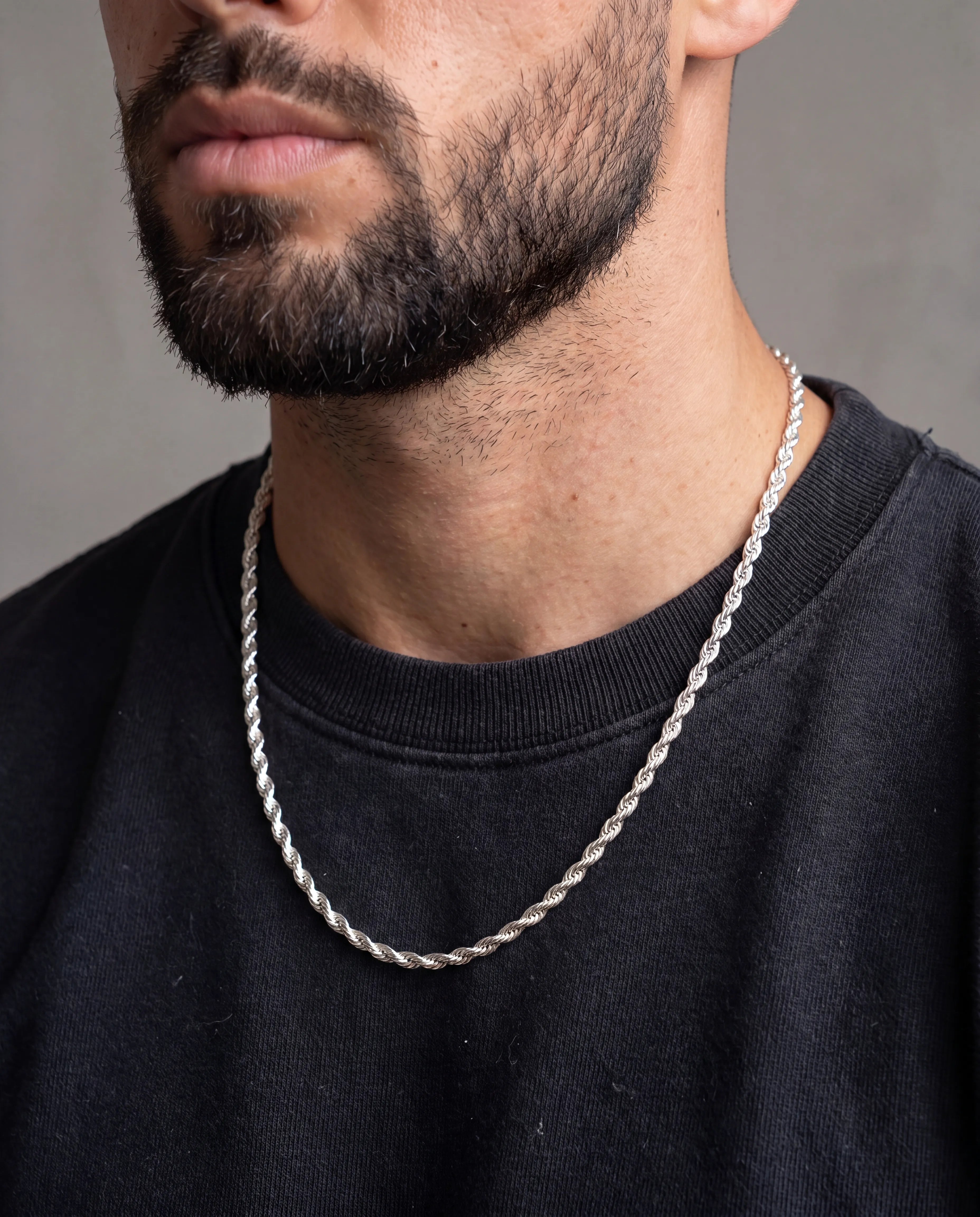 3MM ROPE CHAIN - 925 STERLING SILVER