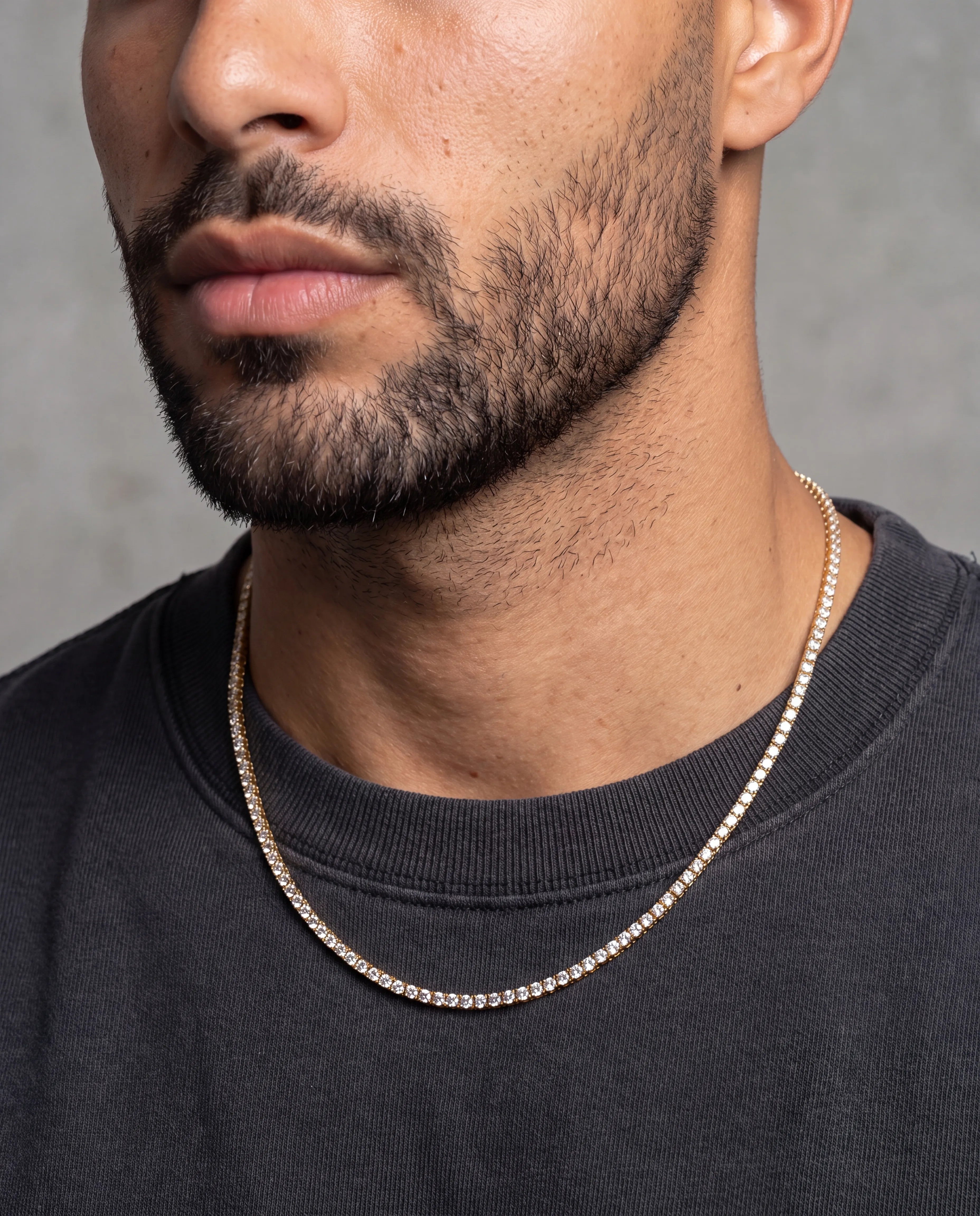 3MM TENNIS CHAIN - 18K GOLD